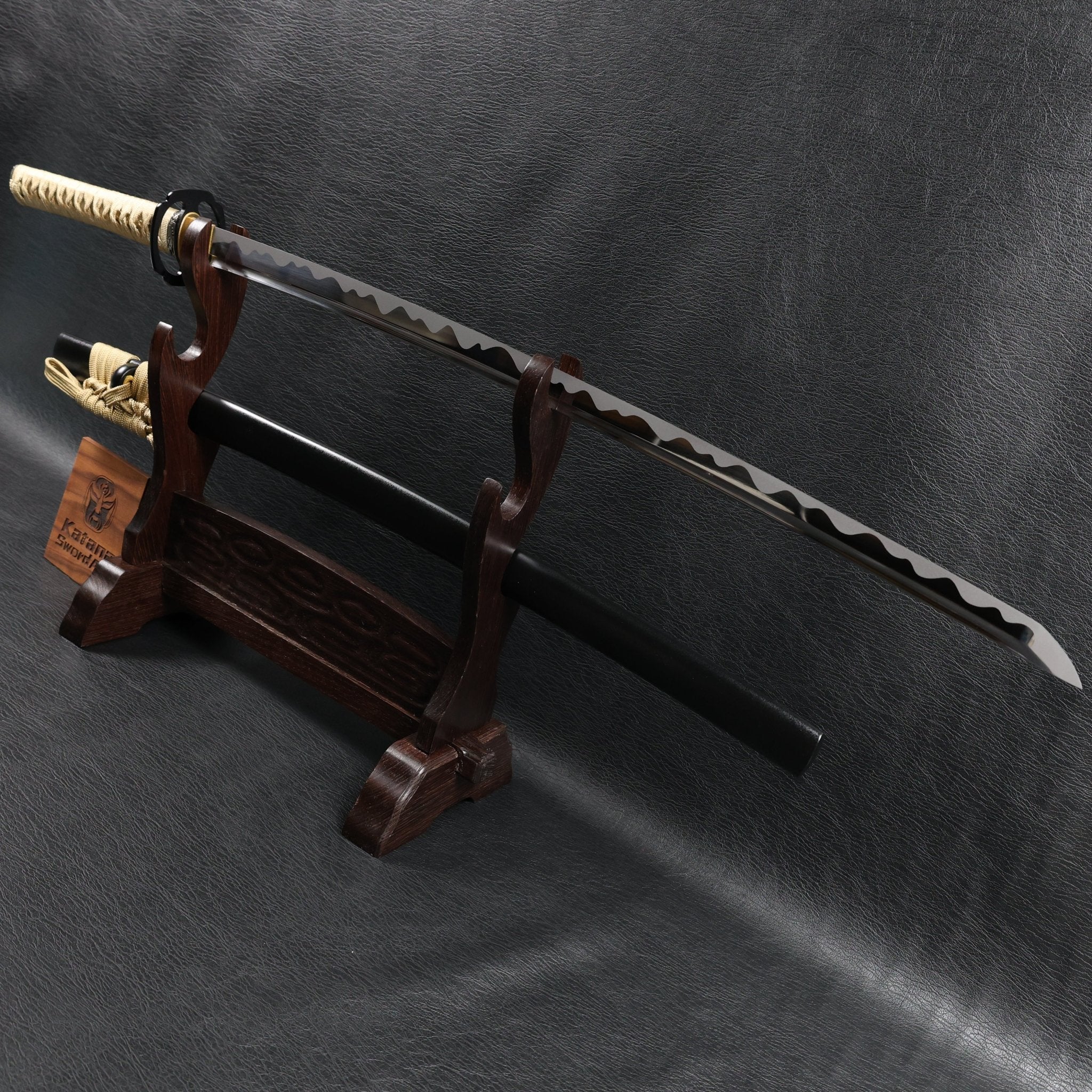 KSA Qing – StormDragon Katana Spring Steel with Tōran Ba Hamon | KatanaSwordArt Katana For Sale 2025