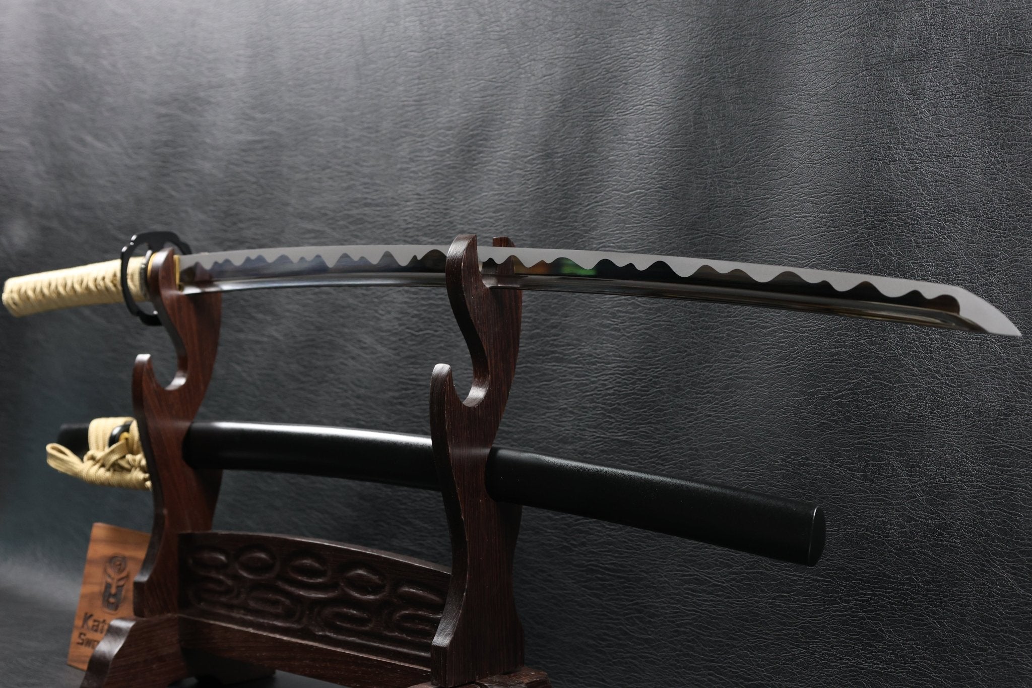 KSA Qing – StormDragon Katana Spring Steel with Tōran Ba Hamon | KatanaSwordArt Katana For Sale 2025