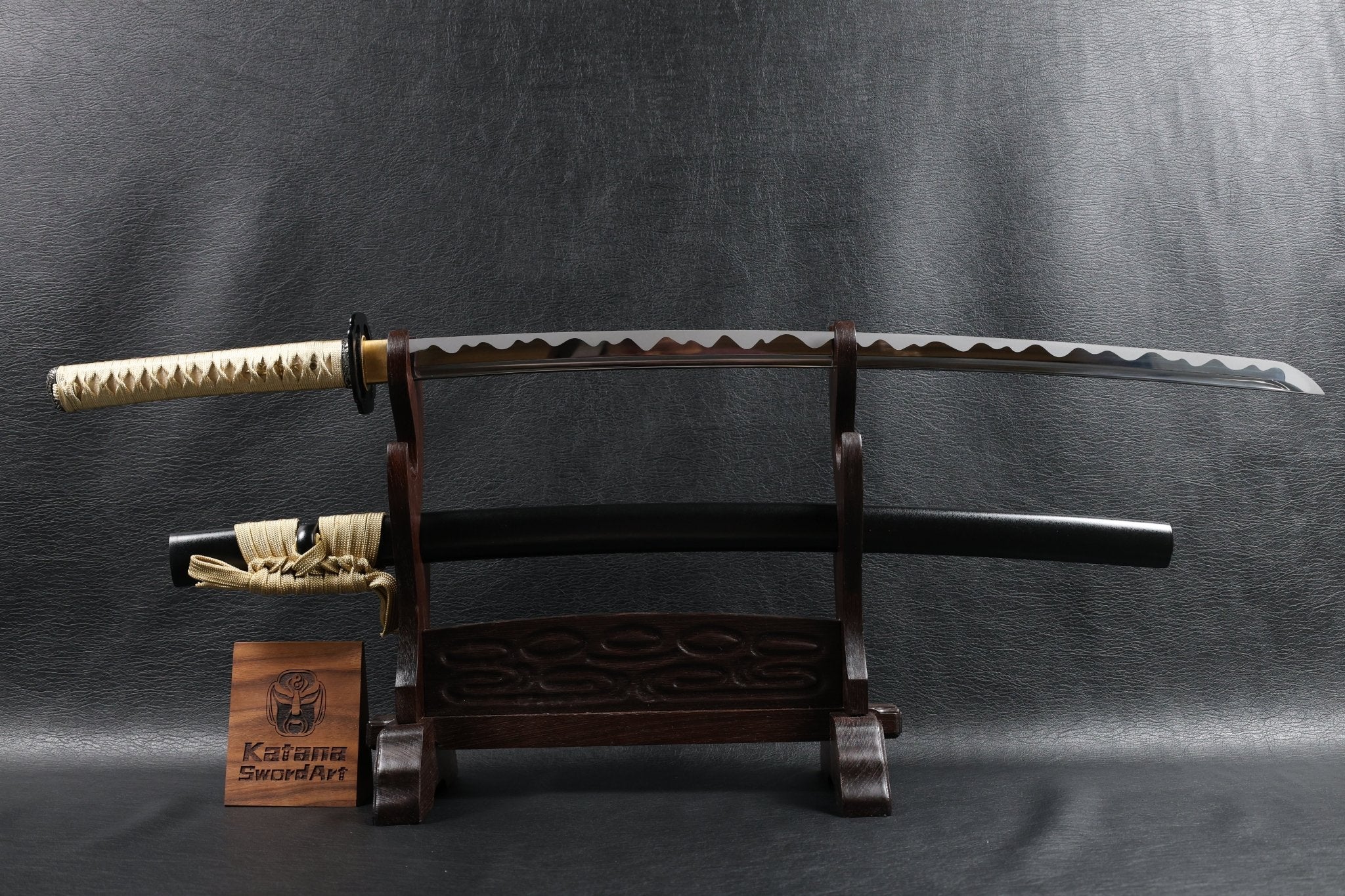 KSA Qing – StormDragon Katana Spring Steel with Tōran Ba Hamon | KatanaSwordArt Katana For Sale 2025
