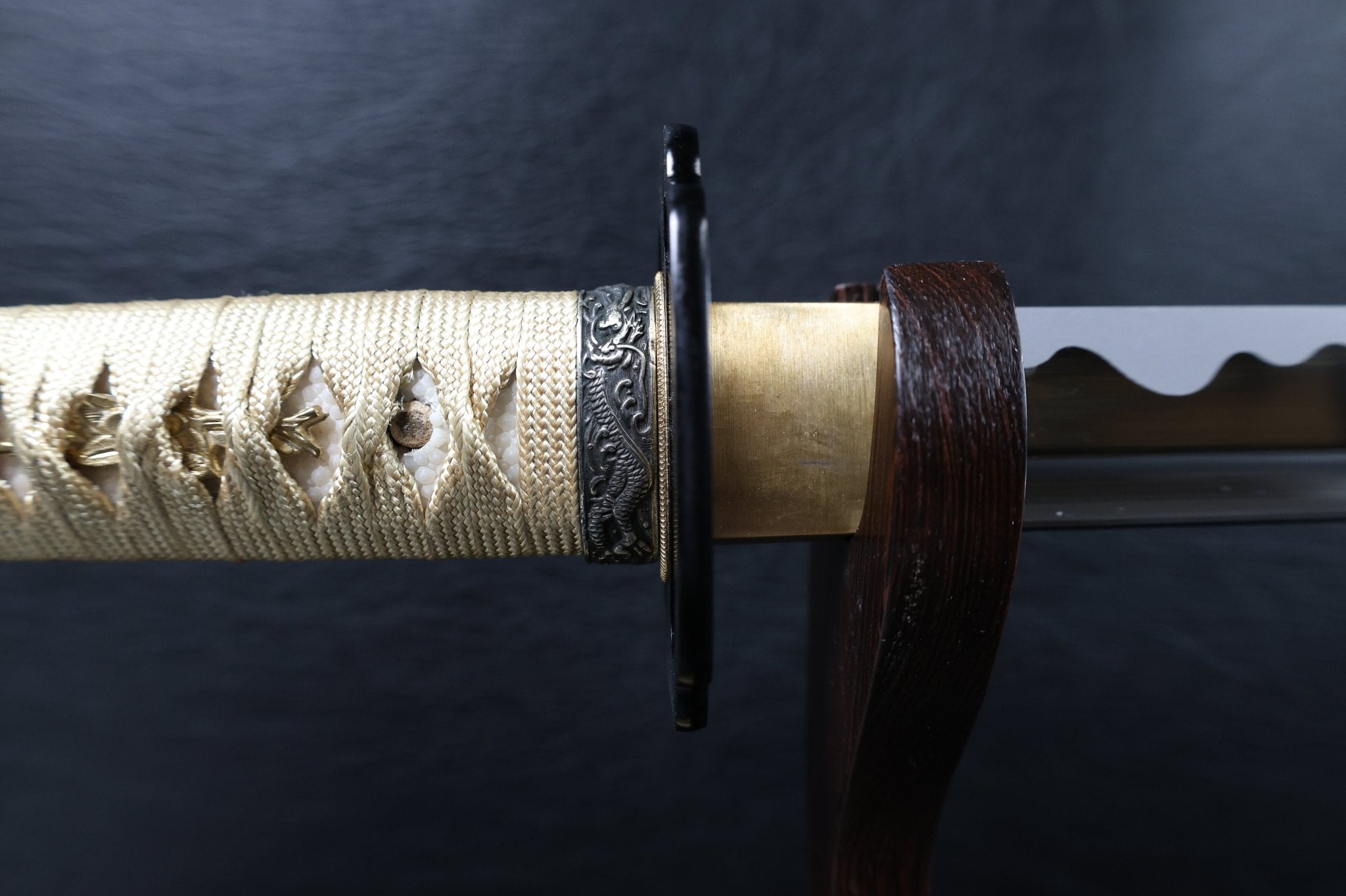 KSA Qing – StormDragon Katana Spring Steel with Tōran Ba Hamon | KatanaSwordArt Katana For Sale 2025