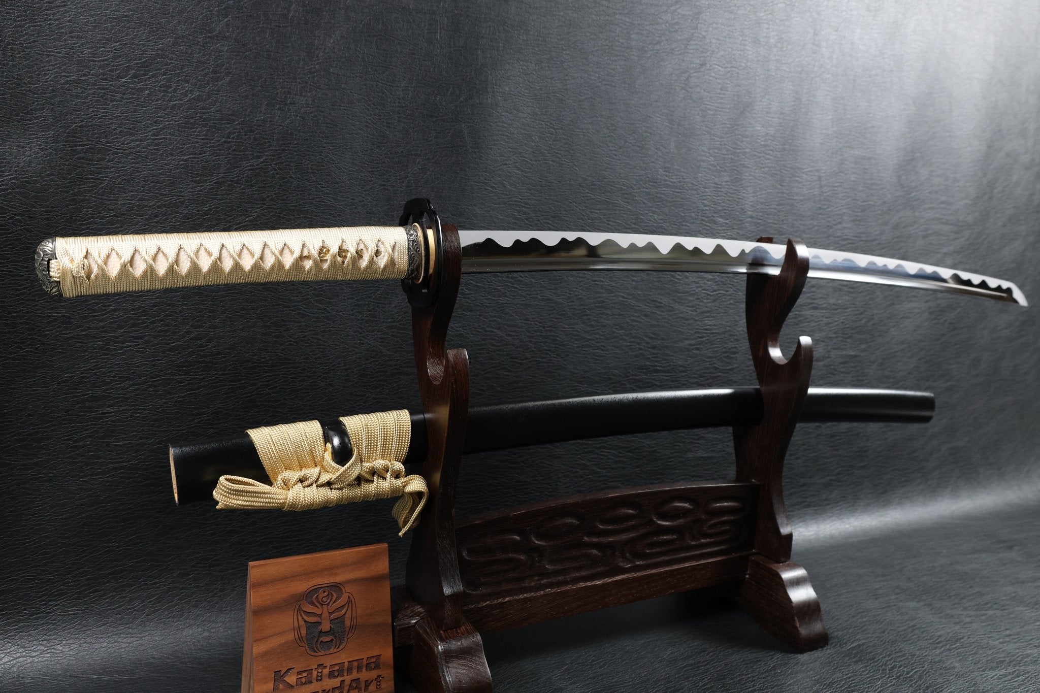 KSA Qing – StormDragon Katana Spring Steel with Tōran Ba Hamon | KatanaSwordArt Katana For Sale 2025