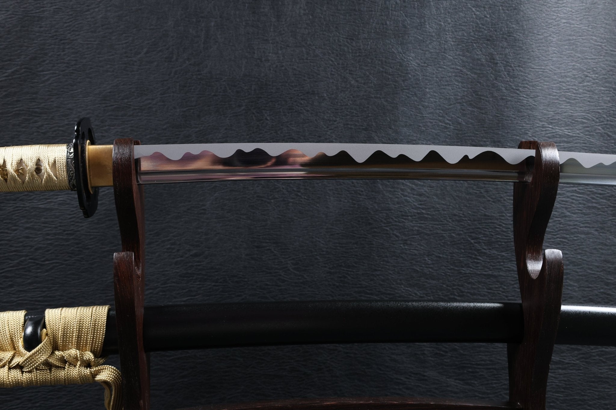 KSA Qing – StormDragon Katana Spring Steel with Tōran Ba Hamon | KatanaSwordArt Katana For Sale 2025