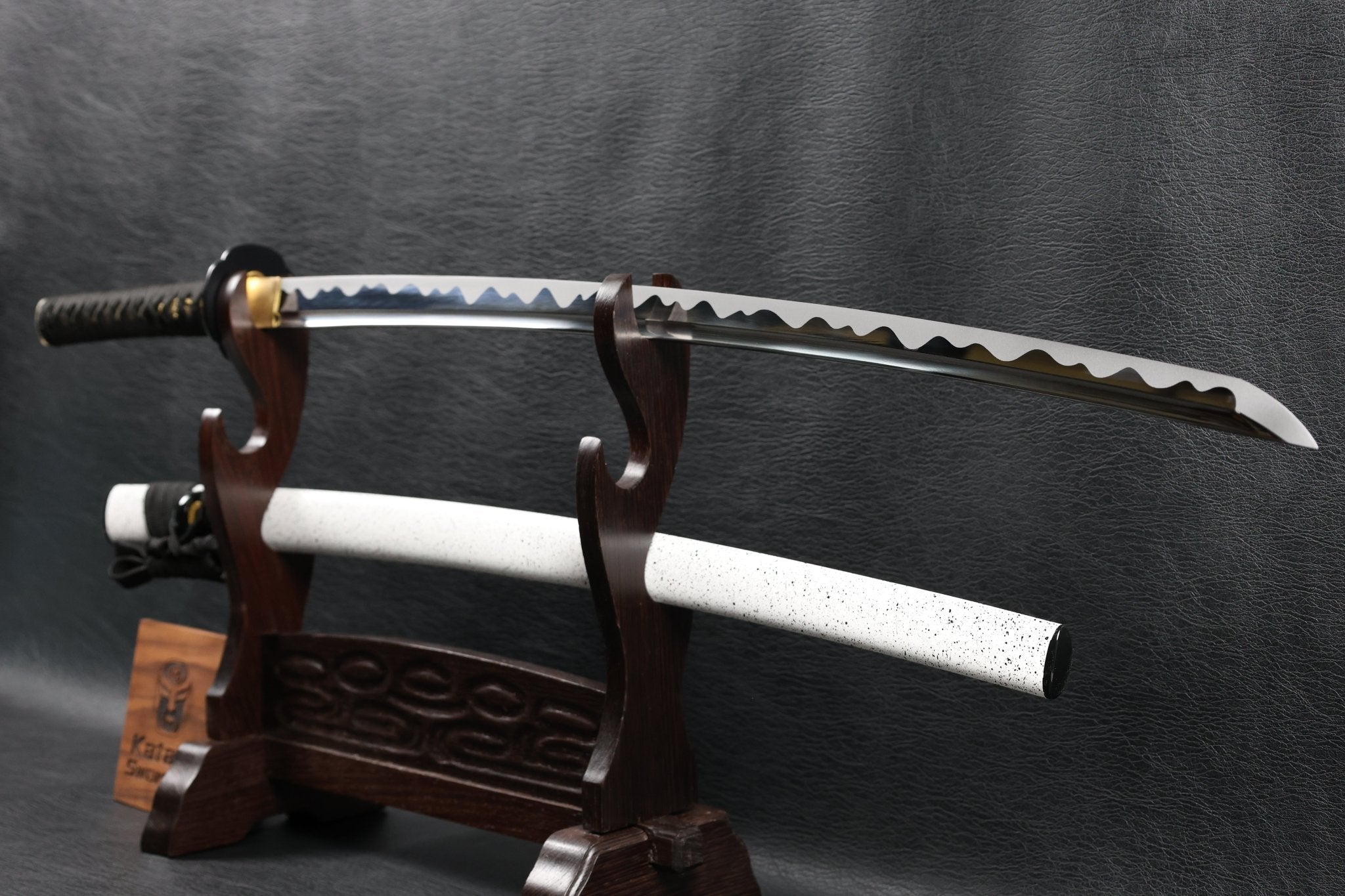 KSA Qing – WhiteRain Katana Spring Steel with Tōran Ba Hamon | KatanaSwordArt Katana For Sale 2025