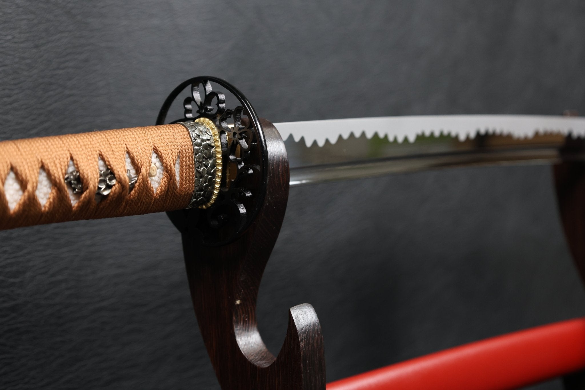 KSA Sakuraflame Katana Spring Steel with Chōji Midare Hamon | KatanaSwordArt Katana For Sale 2025