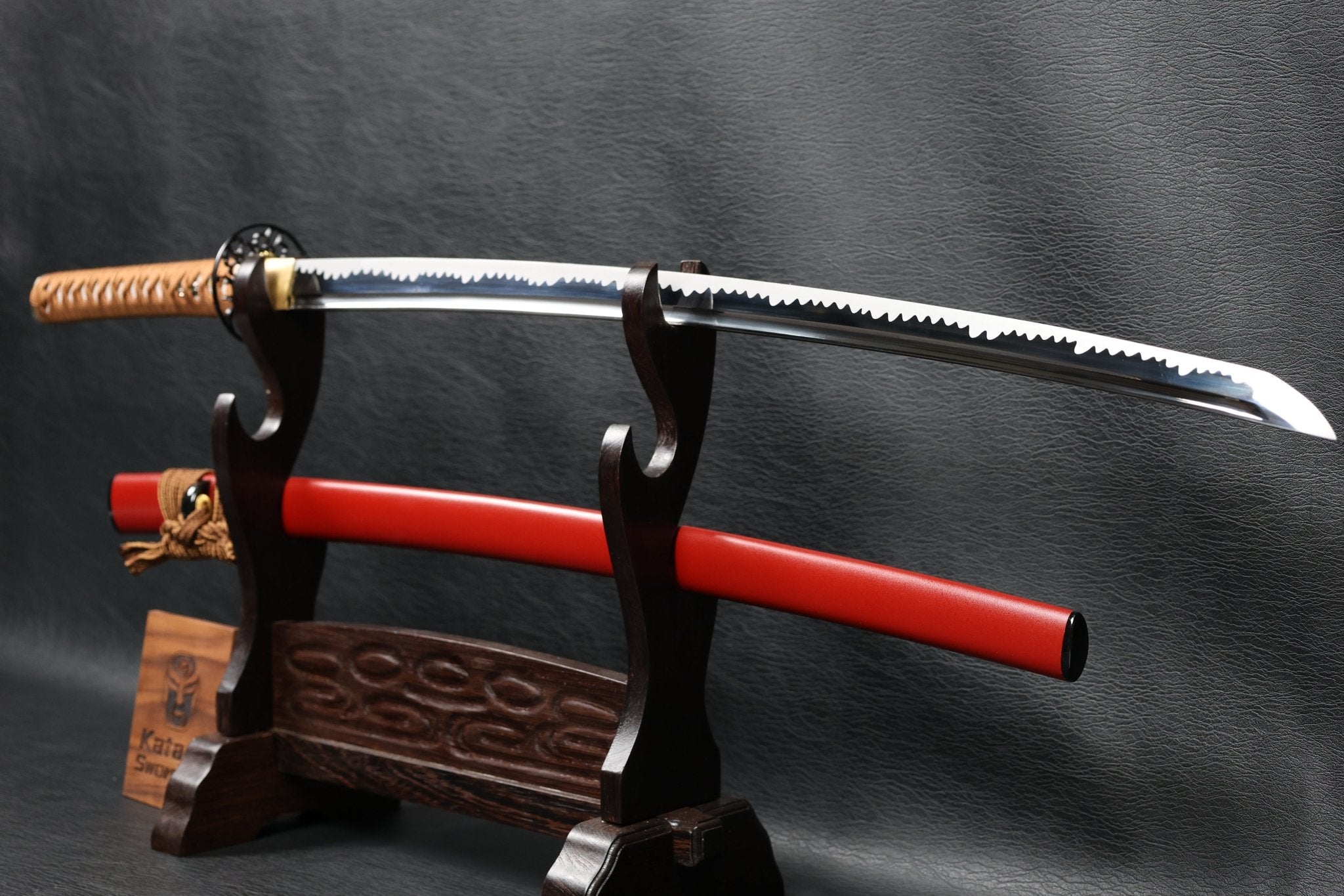 KSA Sakuraflame Katana Spring Steel with Chōji Midare Hamon | KatanaSwordArt Katana For Sale 2025