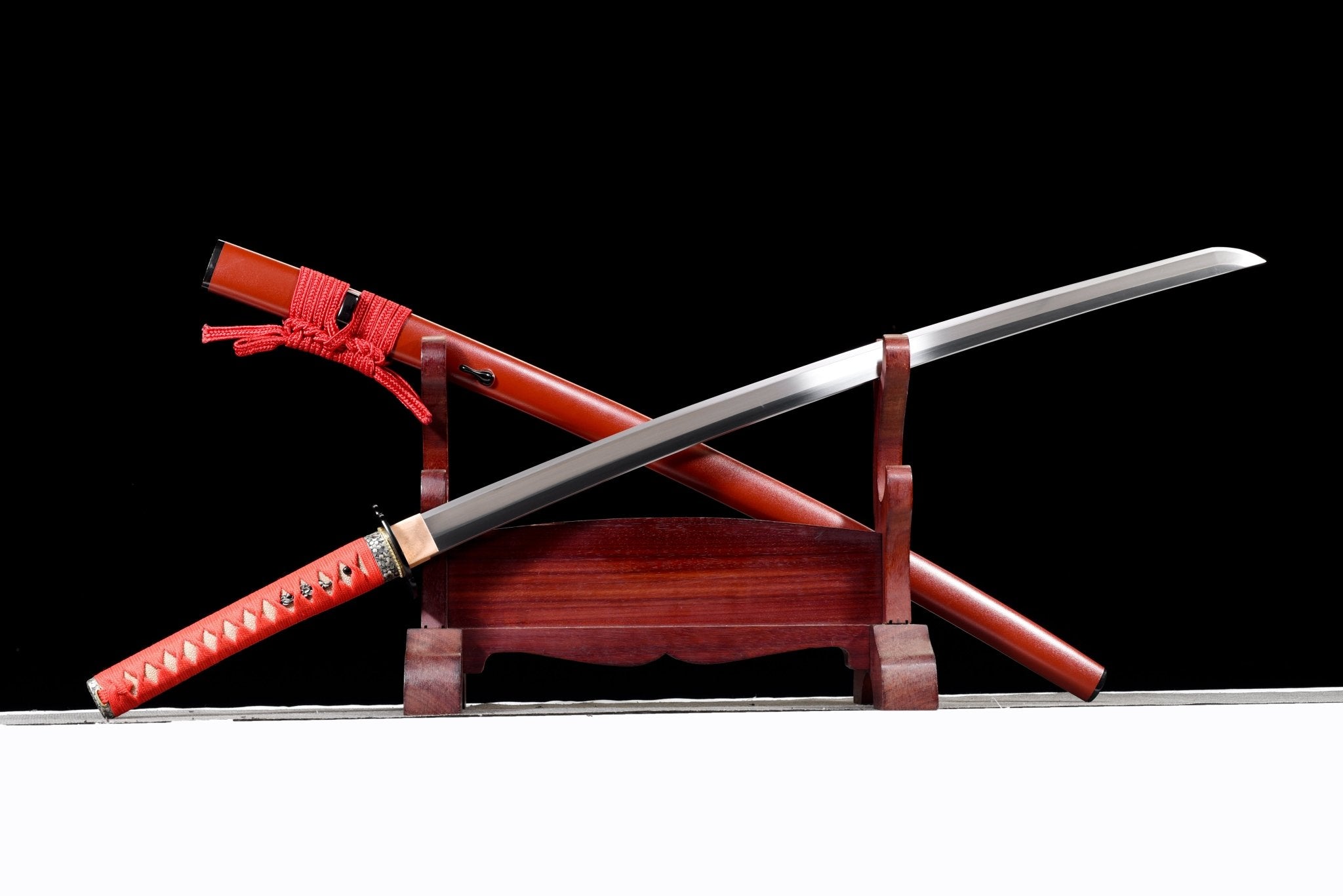 Performance Katana Crimson Edge High Carbon Clay Tempered Red Saya 緋刃 | KatanaSwordArt Katana For Sale 2025