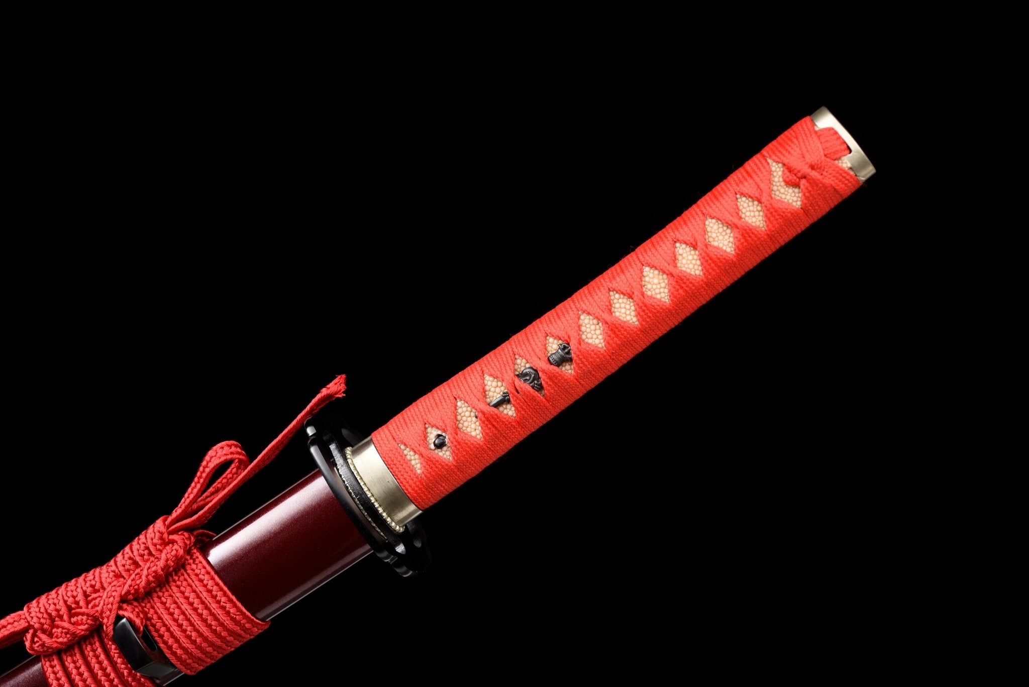 Performance Katana Crimson Flame High Carbon Clay Tempered Red Saya 紅焰 | KatanaSwordArt Katana For Sale 2025