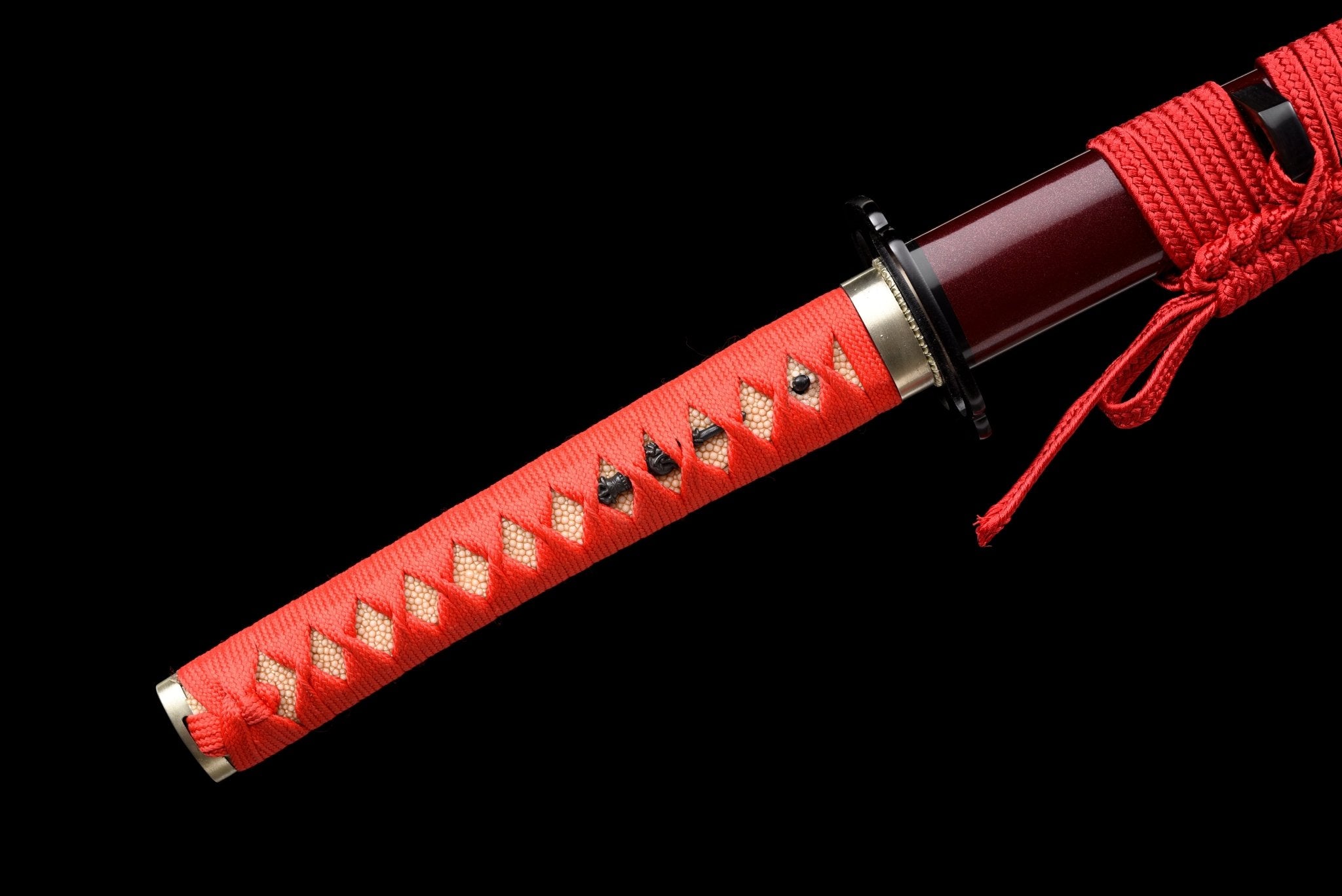 Performance Katana Crimson Flame High Carbon Clay Tempered Red Saya 紅焰 | KatanaSwordArt Katana For Sale 2025
