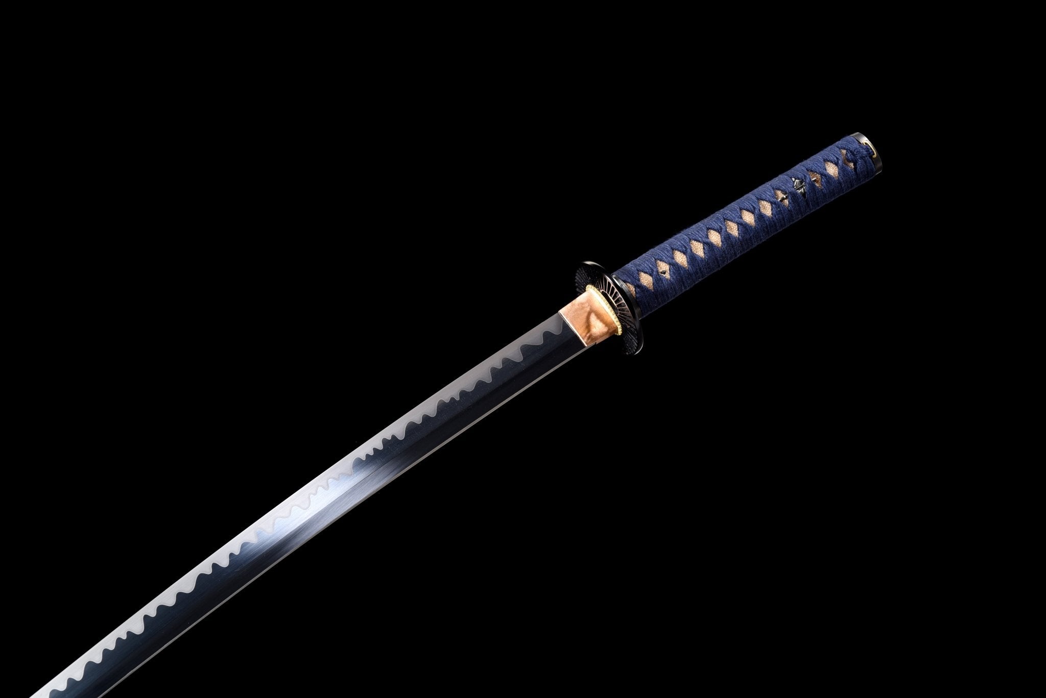 Performance Katana Lotus Flame Spring Steel Black Saya 藍蓮 | KatanaSwordArt Katana For Sale 2025
