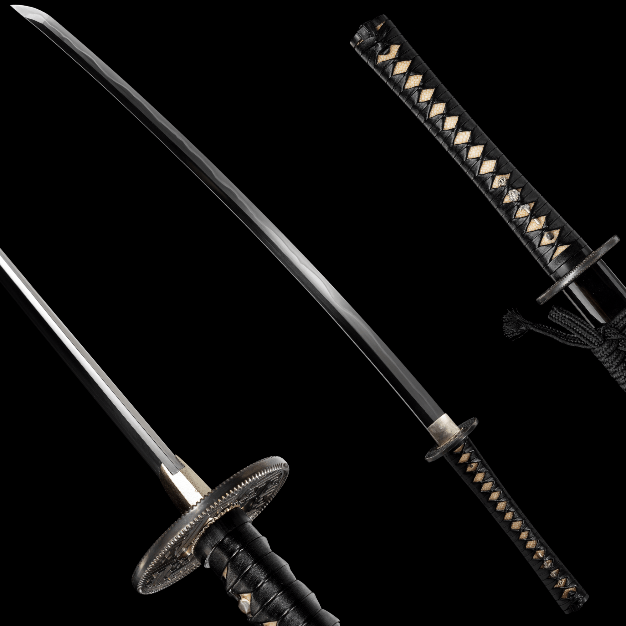 Performance Katana Manji Sukashi High Carbon Clay Tempered Tenshō Koshirae 萬字 | KatanaSwordArt Katana For Sale 2025