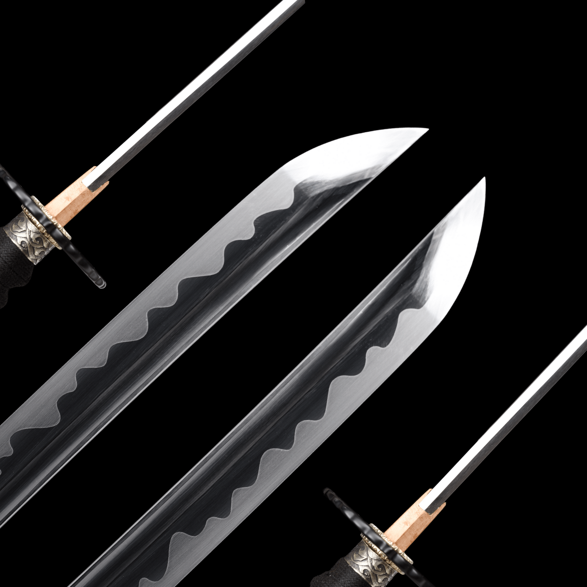 Performance Katana Midnight Surge Spring Steel Black Saya 黒潮 | KatanaSwordArt Katana For Sale 2025