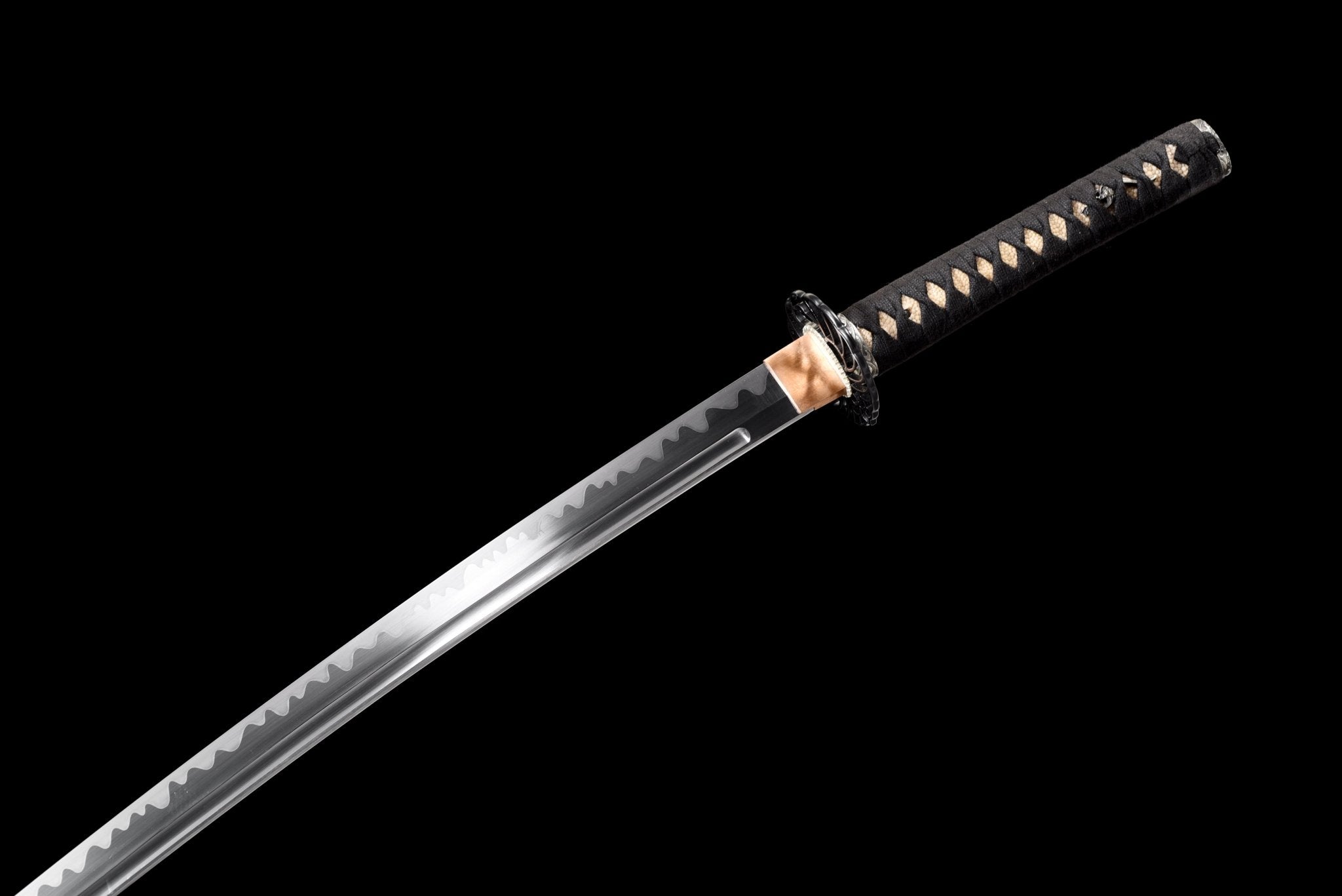Australia Katana MidnightSurge Spring Steel with Black Ishime Saya