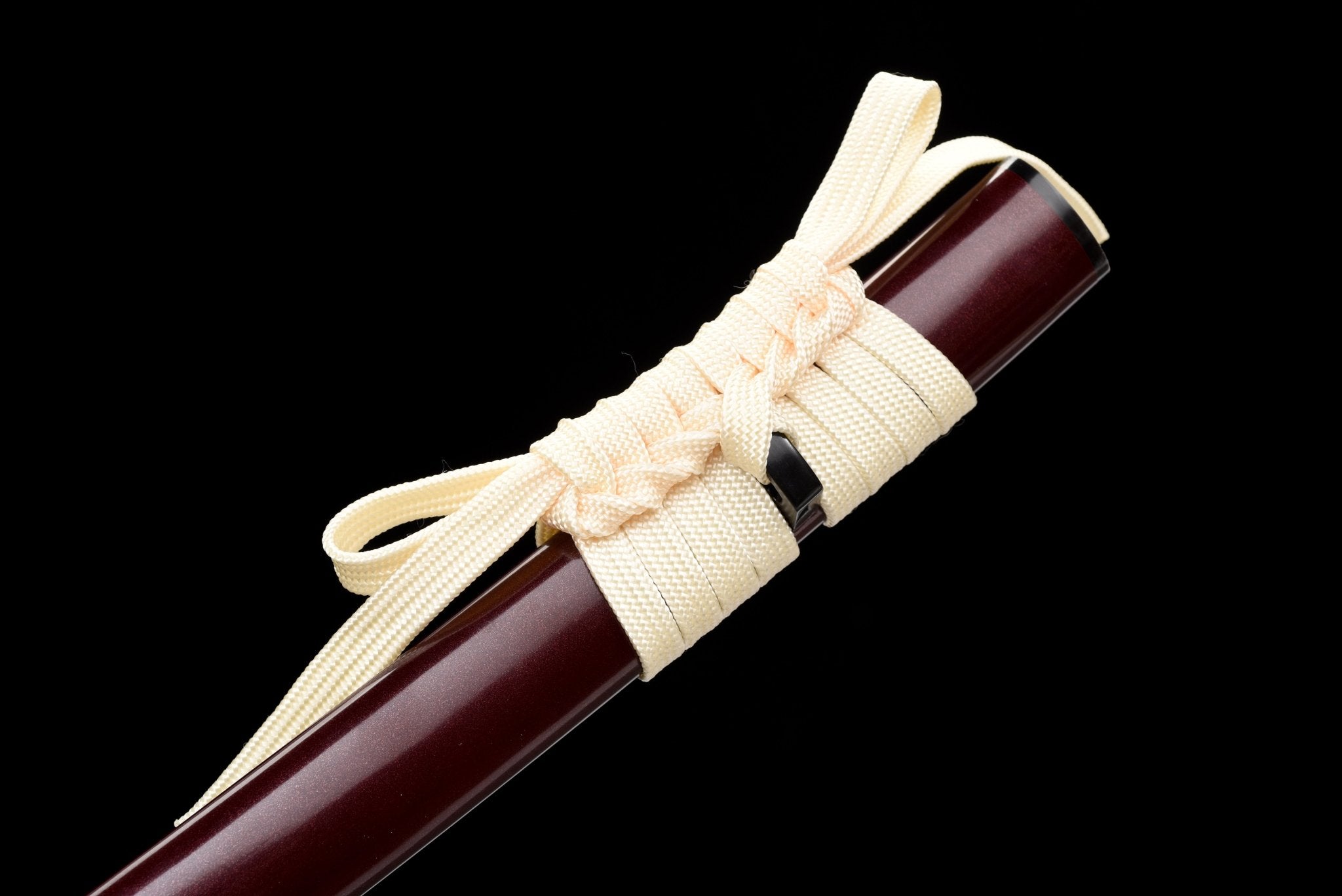 Performance Katana Pale Moon High Carbon Clay Tempered Red Saya 淡月 | KatanaSwordArt Katana For Sale 2025