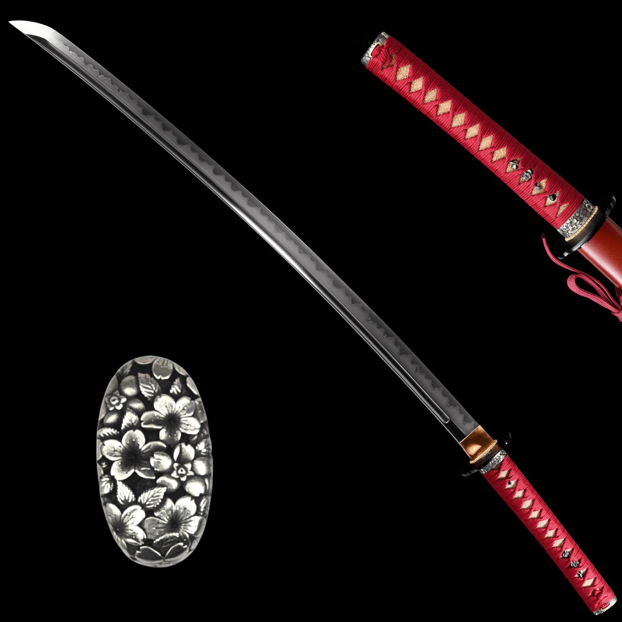 Performance Katana Shin Flame High Carbon Clay Tempered Black Saya 真焰 | KatanaSwordArt Katana For Sale 2025