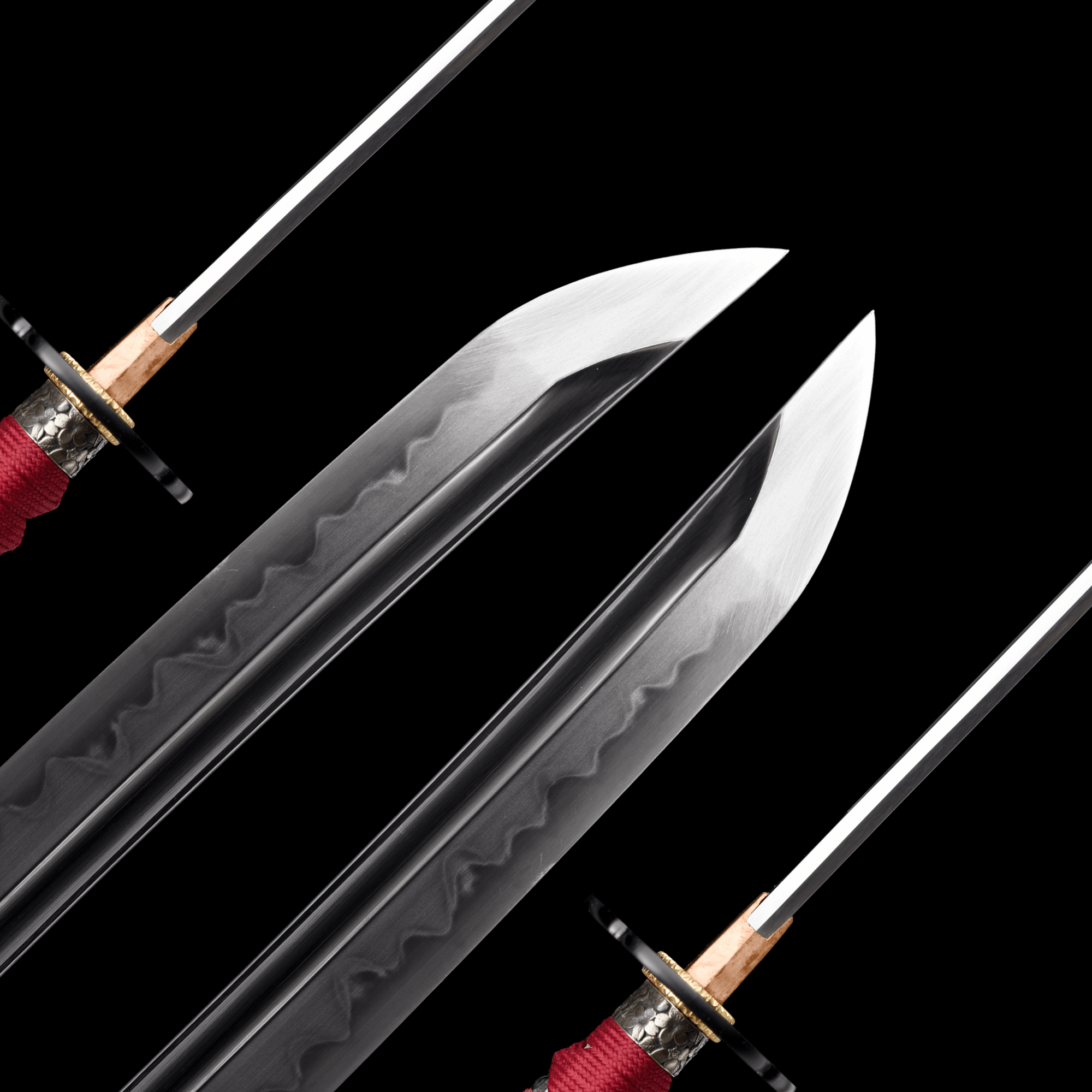 Performance Katana Shin Flame High Carbon Clay Tempered Black Saya 真焰 | KatanaSwordArt Katana For Sale 2025