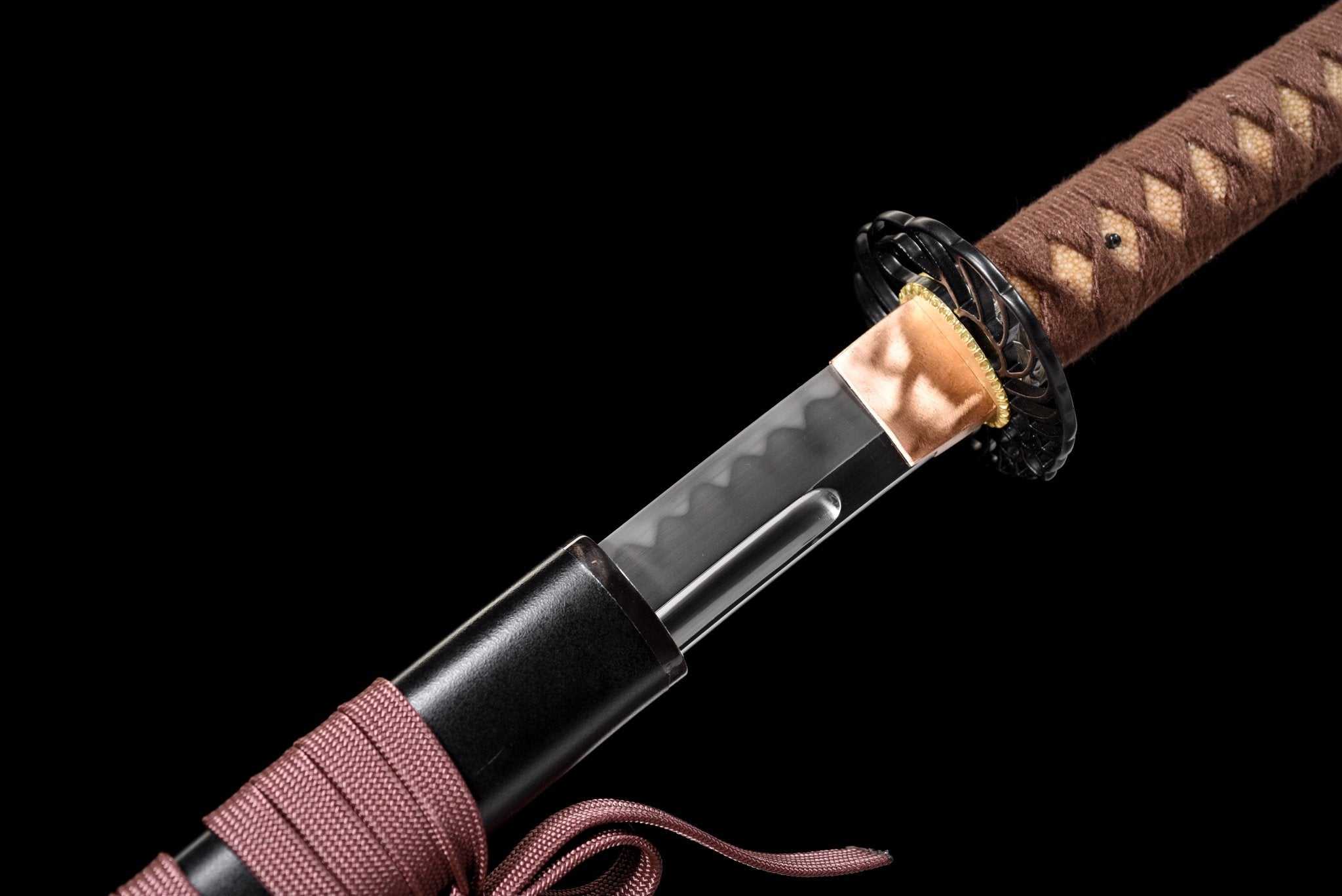 Performance Katana Silent Wave High Carbon Clay Tempered Black Saya 靜浪 | KatanaSwordArt Katana For Sale 2025