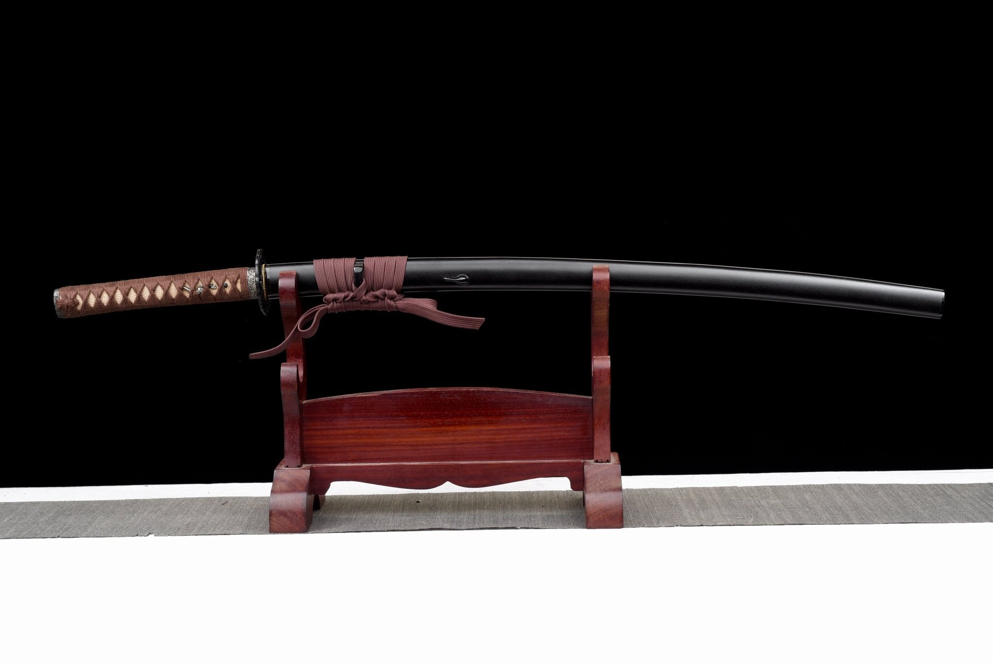 Performance Katana Silent Wave High Carbon Clay Tempered Black Saya 靜浪 | KatanaSwordArt Katana For Sale 2025
