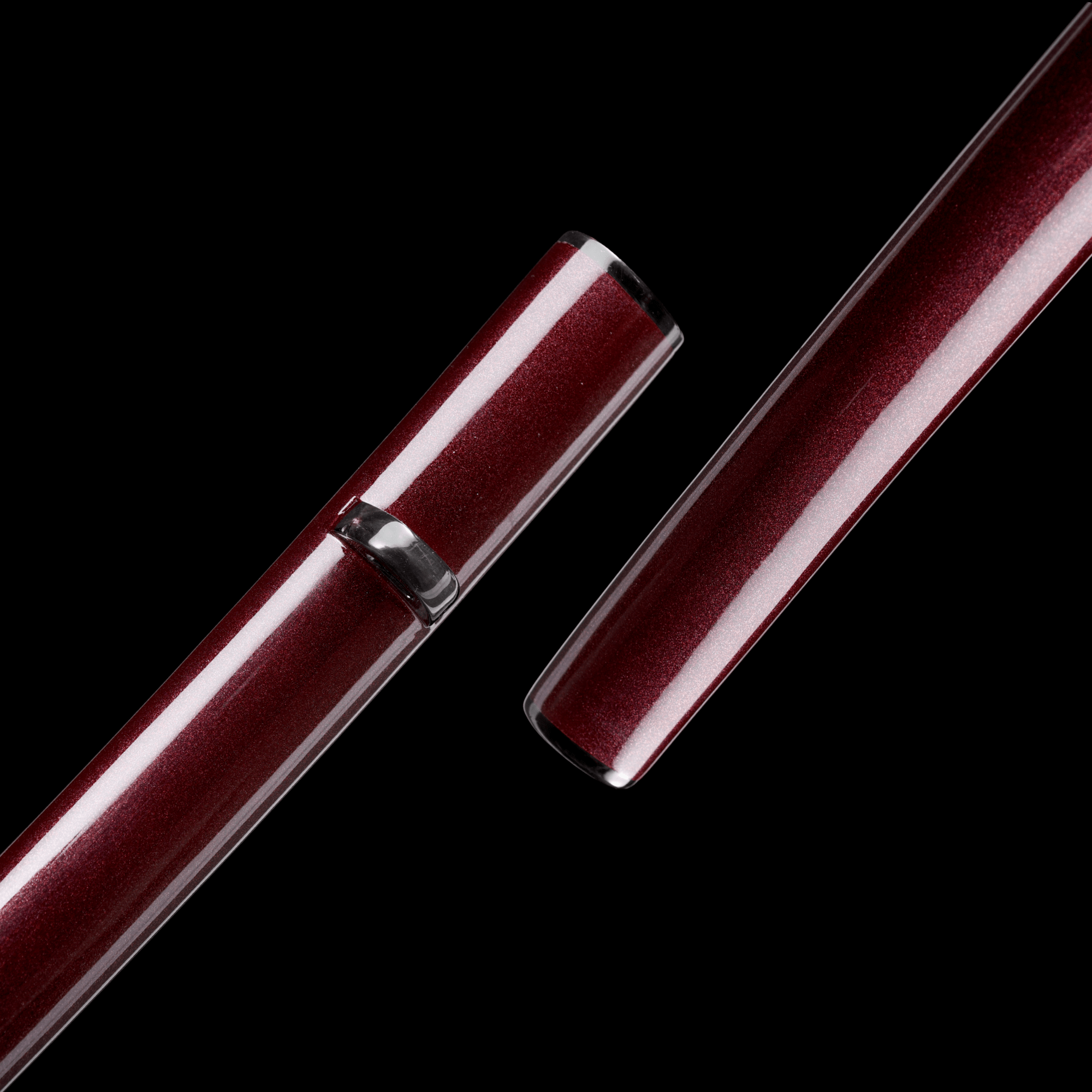 Red Sparkle Lacquered Saya For Katana Wakizashi Tanto Samurai Sword | KatanaSwordArt Saya For Sale 2025