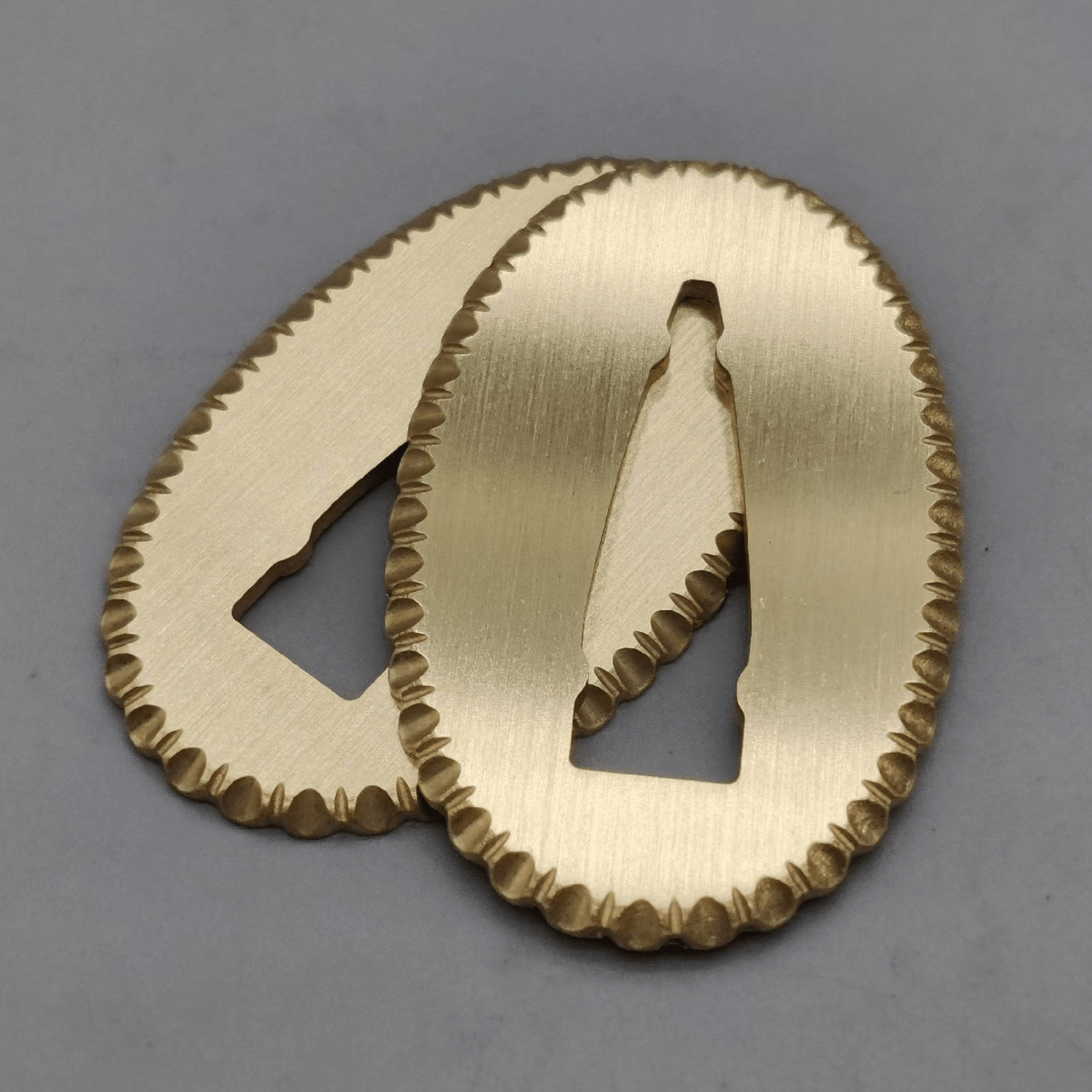 Scalloped Seppa for Katana Brass or Cupronickel | KatanaSwordArt Seppa For Sale 2026