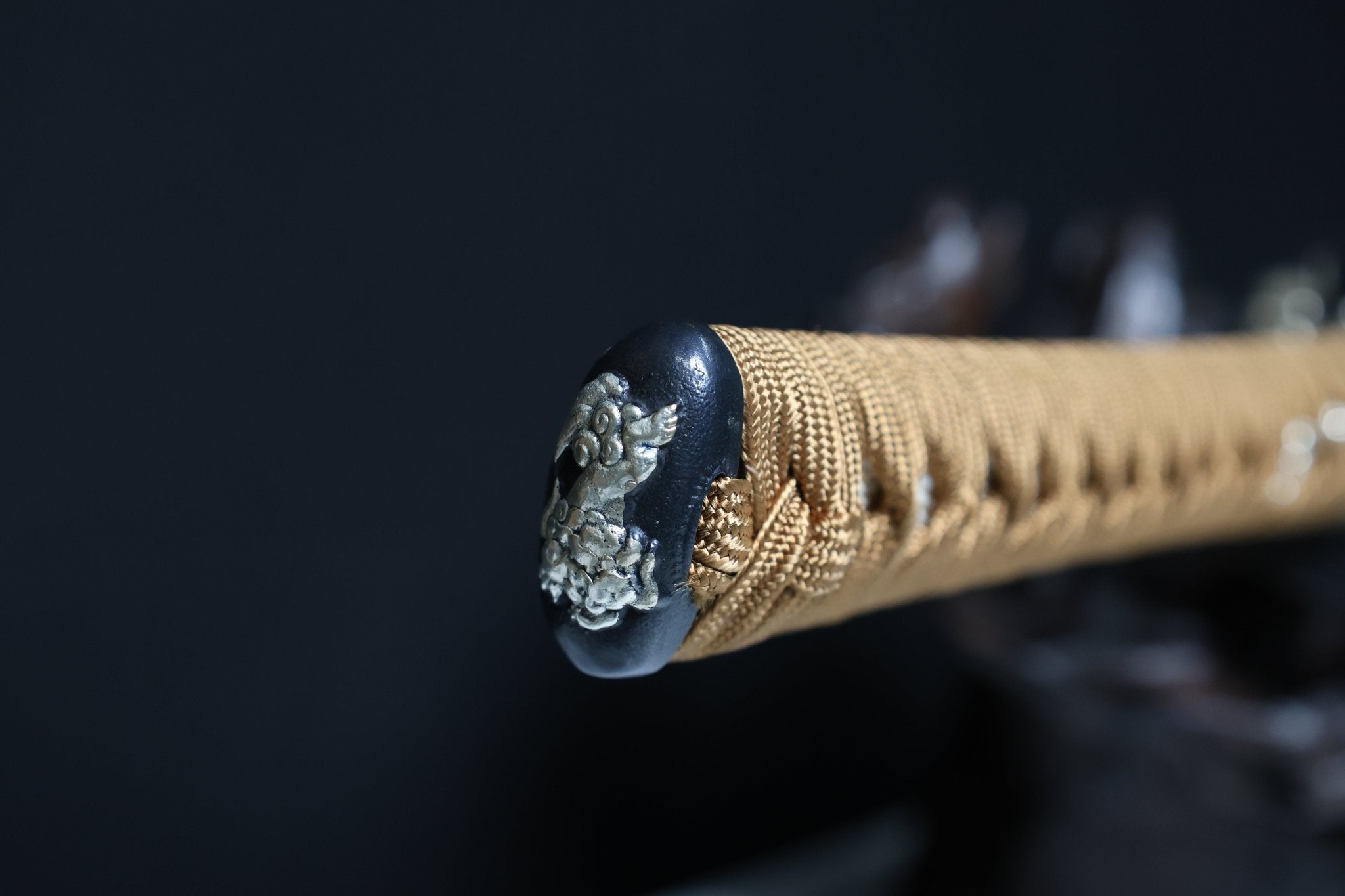 Special Price Collectable Katana Silver Lion Sanmai Steel Clay Tempered Gold Saya | KatanaSwordArt Katana For Sale 2026