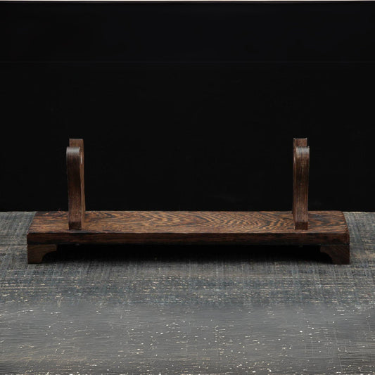 Sword Stand Wenge Wood Classical Theme 1 - Layer Rack Base | KatanaSwordArt Sword Stand For Sale