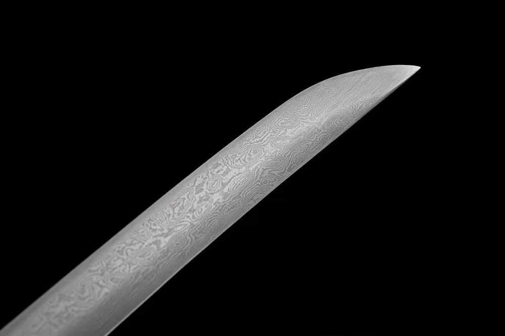 Tachi Sword Fujiwara Damascus Folded Steel Red Saya 藤原 | KatanaSwordArt Katana For Sale 2025