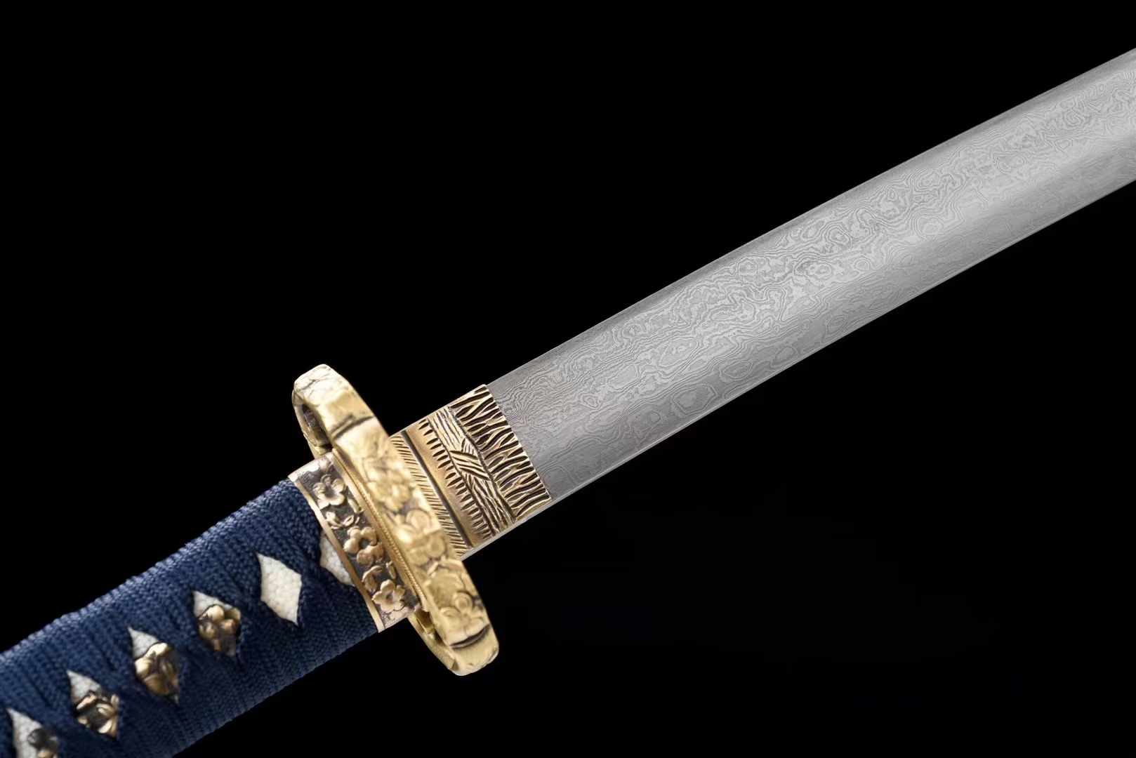 Tachi Sword Fujiwara Damascus Folded Steel Red Saya 藤原 | KatanaSwordArt Katana For Sale 2025