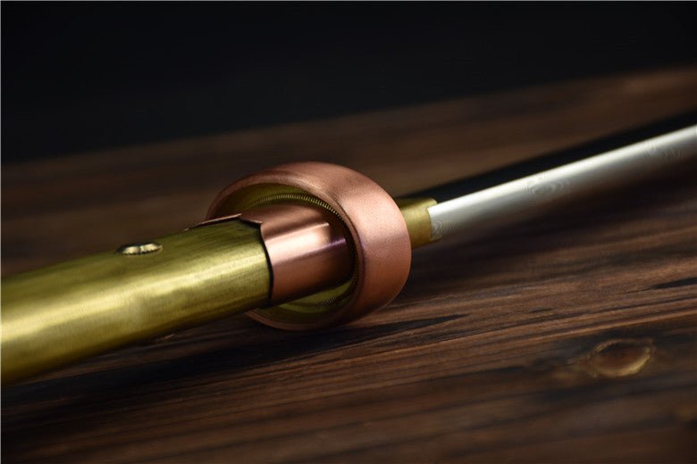 Tang Dao Datang Damascus Folded Brass Scabbard 大唐 | KatanaSwordArt Dao For Sale