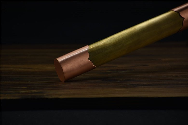 Tang Dao Datang Damascus Folded Brass Scabbard 大唐 | KatanaSwordArt Dao For Sale