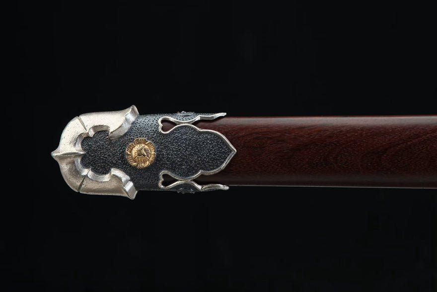 Tang Dao Yuhuan Damascus Folded Clay Tempered Rosewood Scabbard 玉環 | KatanaSwordArt Dao For Sale