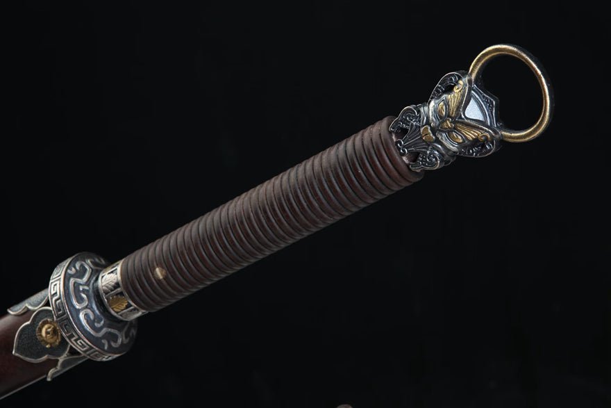 Tang Dao Yuhuan Damascus Folded Clay Tempered Rosewood Scabbard 玉環 | KatanaSwordArt Dao For Sale