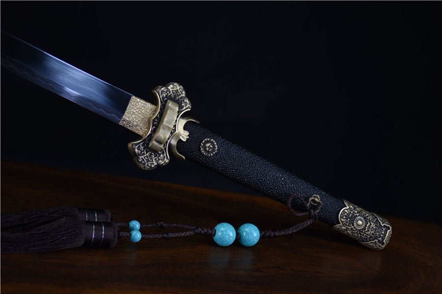 Tang Dao ZunLong T10 Clay Tempered Ray Skin Scabbard 尊龍 | KatanaSwordArt Dao For Sale