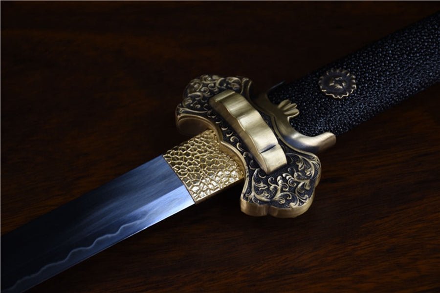 Tang Dao ZunLong T10 Clay Tempered Ray Skin Scabbard 尊龍 | KatanaSwordArt Dao For Sale