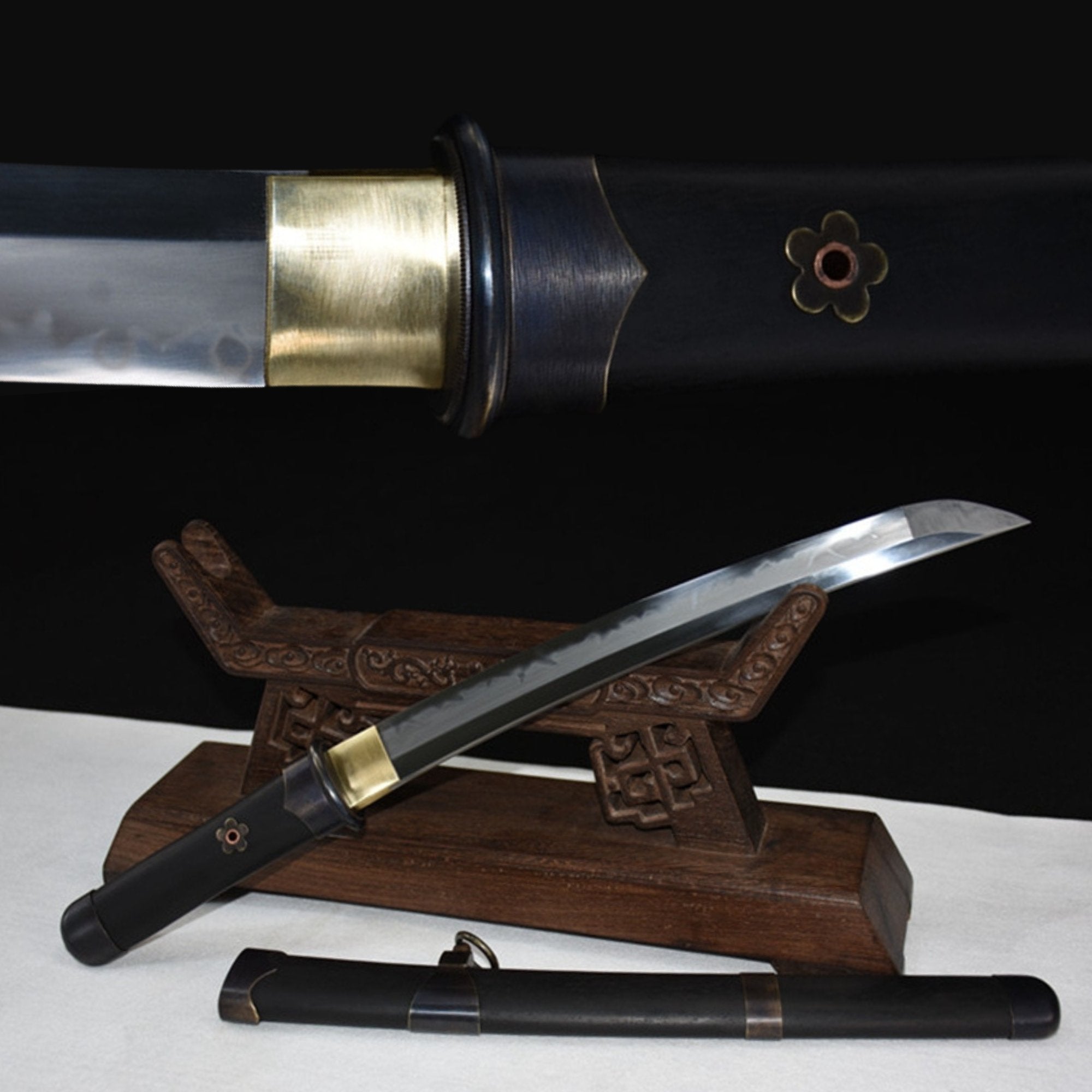 Tanto Sword HeiLi T10 Clay Tempered Rosewood 黑梨 | KatanaSwordArt Tanto For Sale 2025