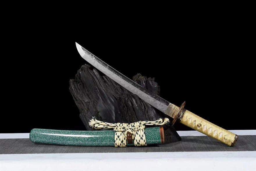 Tanto Sword JiangChuan T10 Clay Tempered Green 江川 | KatanaSwordArt Tanto For Sale 2025