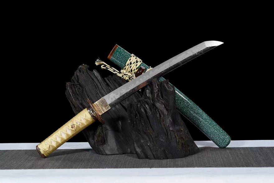 Tanto Sword JiangChuan T10 Clay Tempered Green 江川 | KatanaSwordArt Tanto For Sale 2025