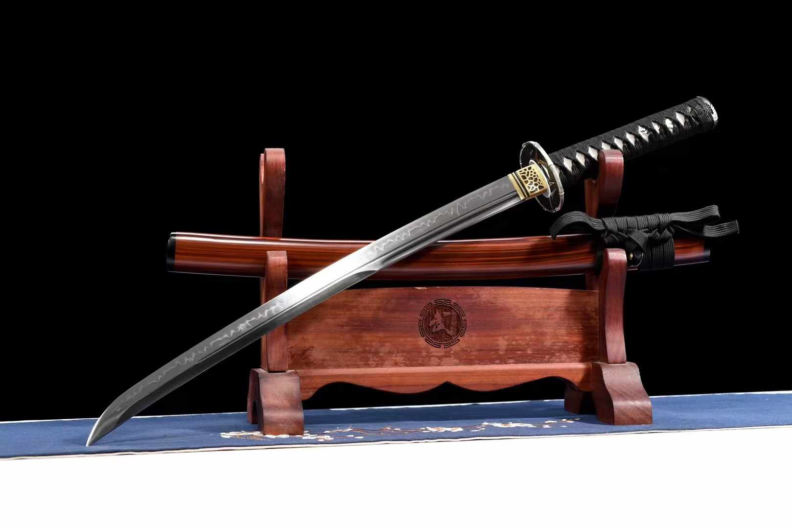 Wakizashi Kogarasu Maru Sandalwood Bamboo T10 Clay Tempered 檀竹 | KatanaSwordArt Wakizashi For Sale 2025