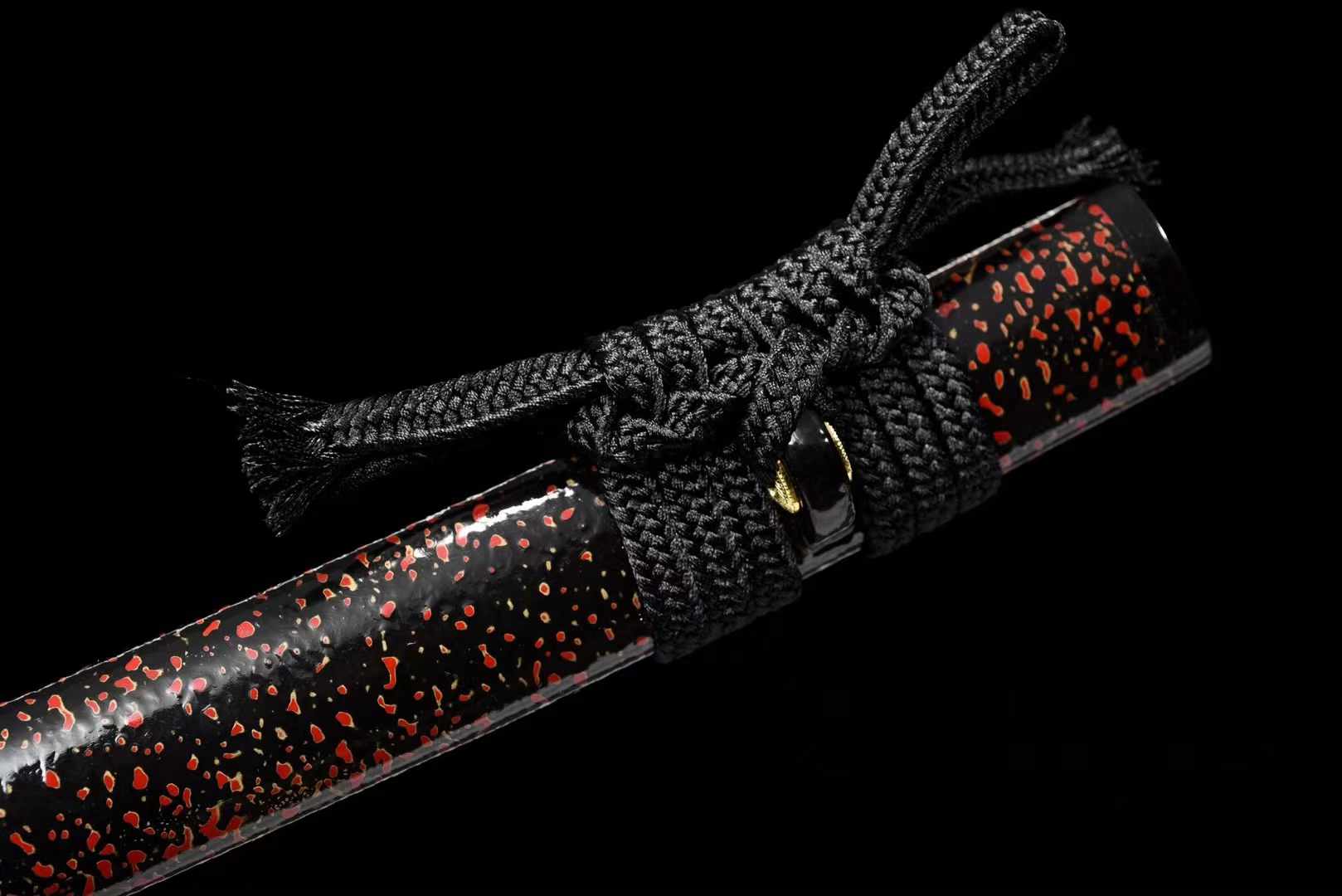 Wakizashi Sword Hua Kai Damascus Folded Clay Tempered 花开 | KatanaSwordArt Wakizashi For Sale 2025