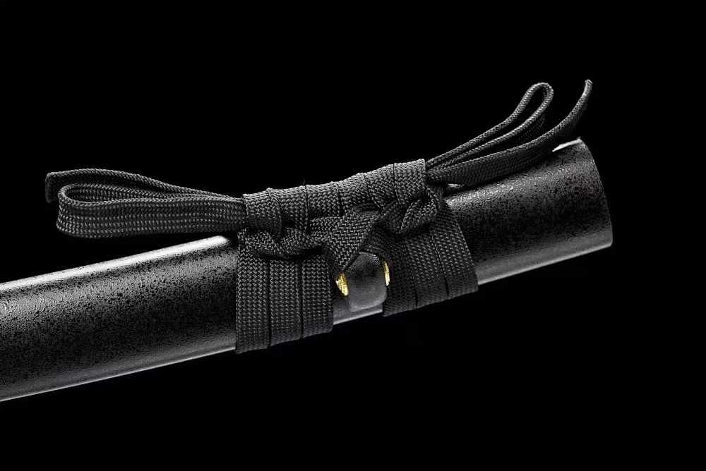 Wakizashi Sword JingGang T10 Clay Tempered Black Saya 金剛 | KatanaSwordArt Wakizashi For Sale 2025