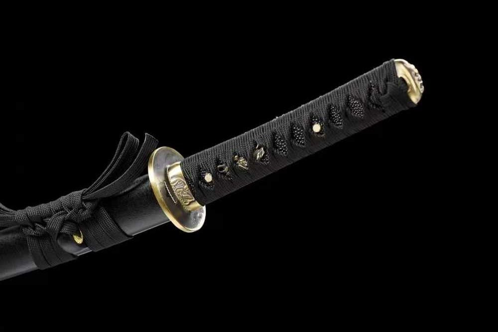 Wakizashi Sword JingGang T10 Clay Tempered Black Saya 金剛 | KatanaSwordArt Wakizashi For Sale 2025