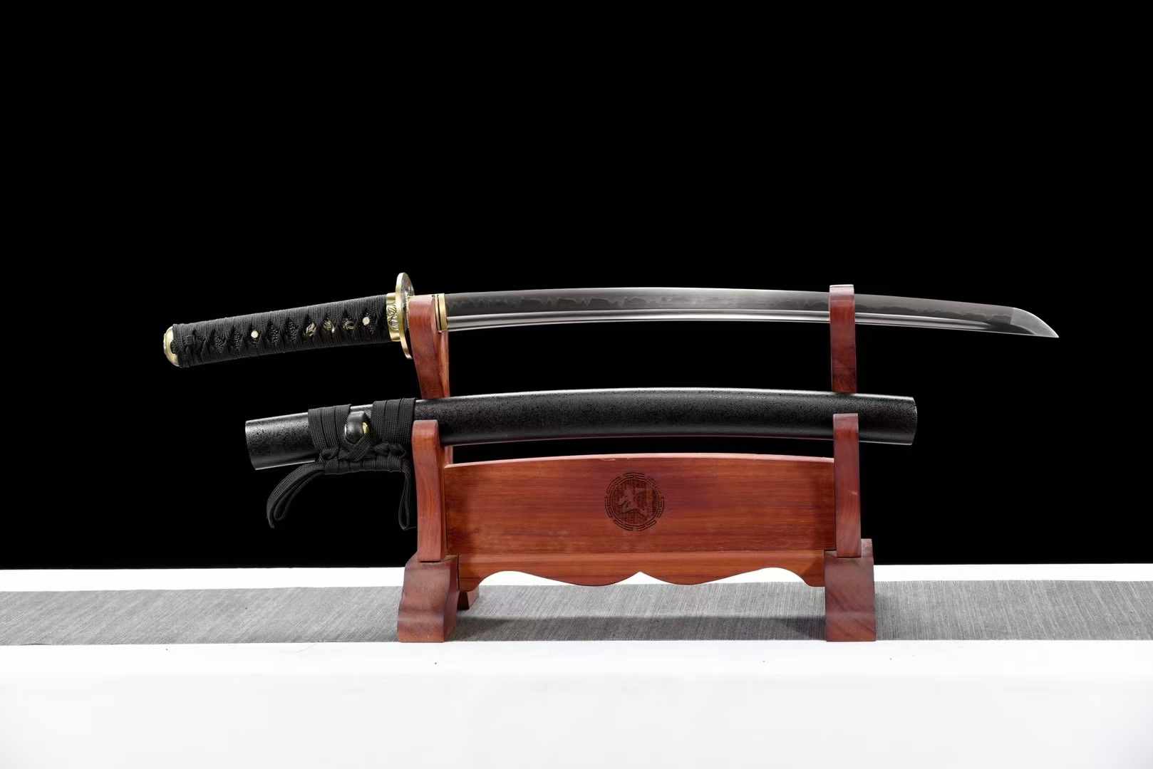 Wakizashi Sword JingGang T10 Clay Tempered Black Saya 金剛 | KatanaSwordArt Wakizashi For Sale 2025