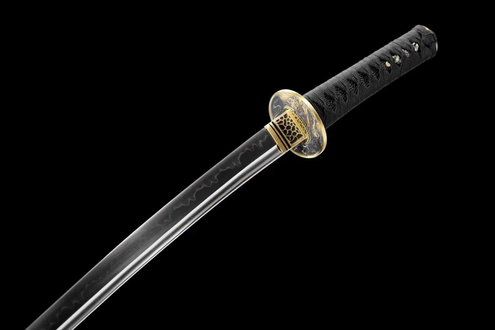 Wakizashi Sword JingGang T10 Clay Tempered Black Saya 金剛 | KatanaSwordArt Wakizashi For Sale 2025