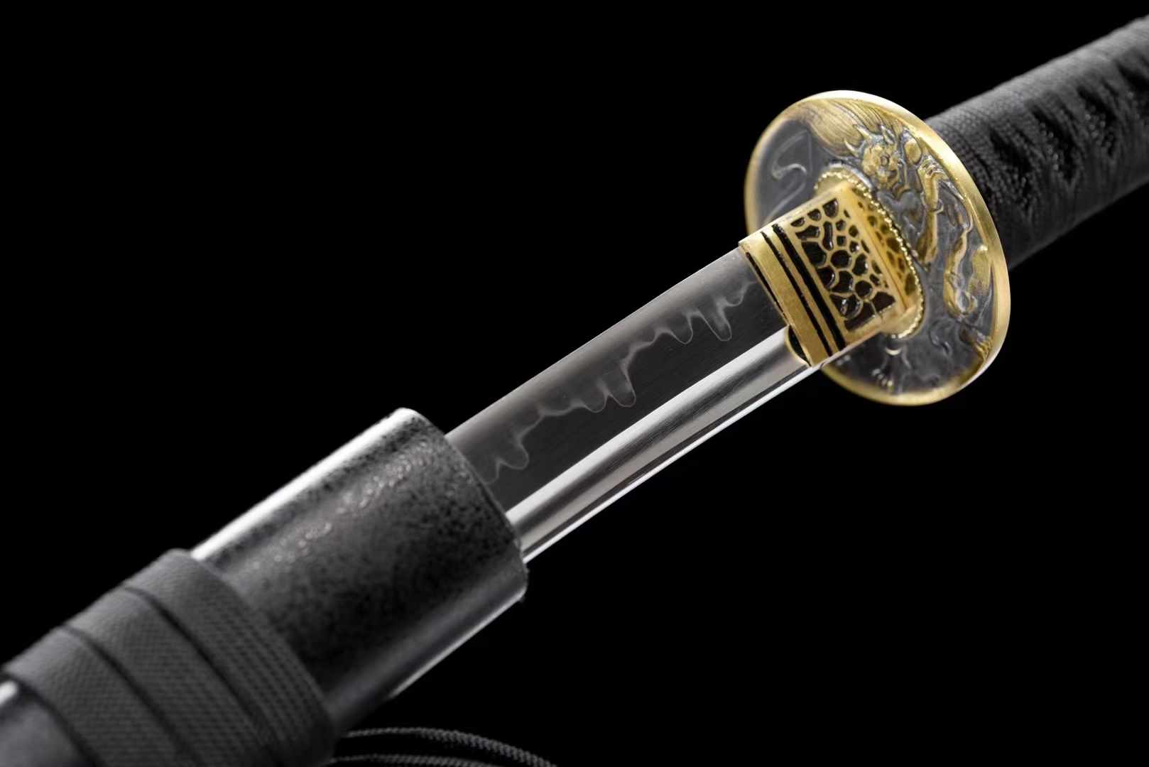 Wakizashi Sword JingGang T10 Clay Tempered Black Saya 金剛 | KatanaSwordArt Wakizashi For Sale 2025