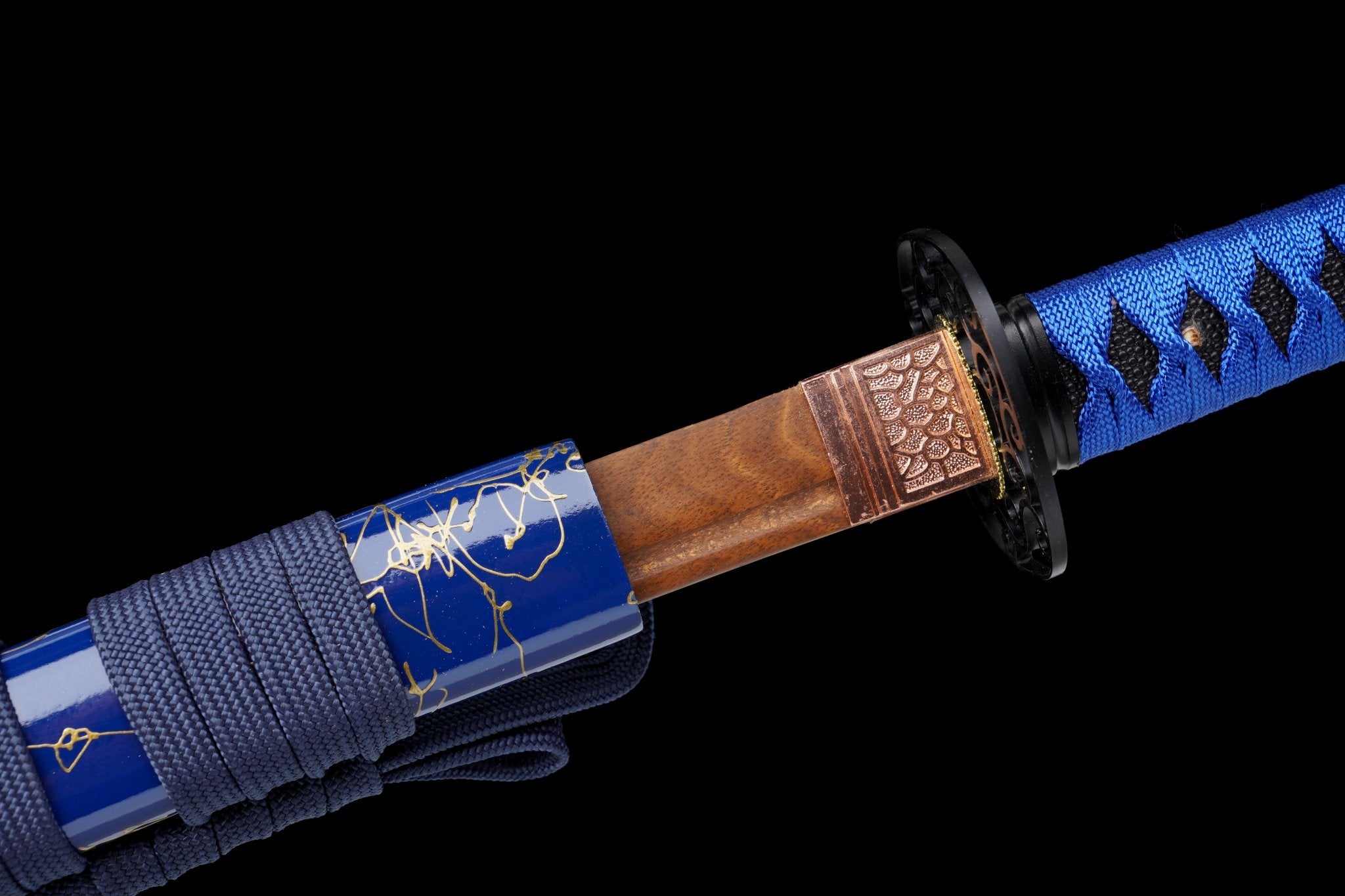 Wooden Katana Azure Flowing Blue Saya 蒼流 | KatanaSwordArt Wooden Katana For Sale 2025