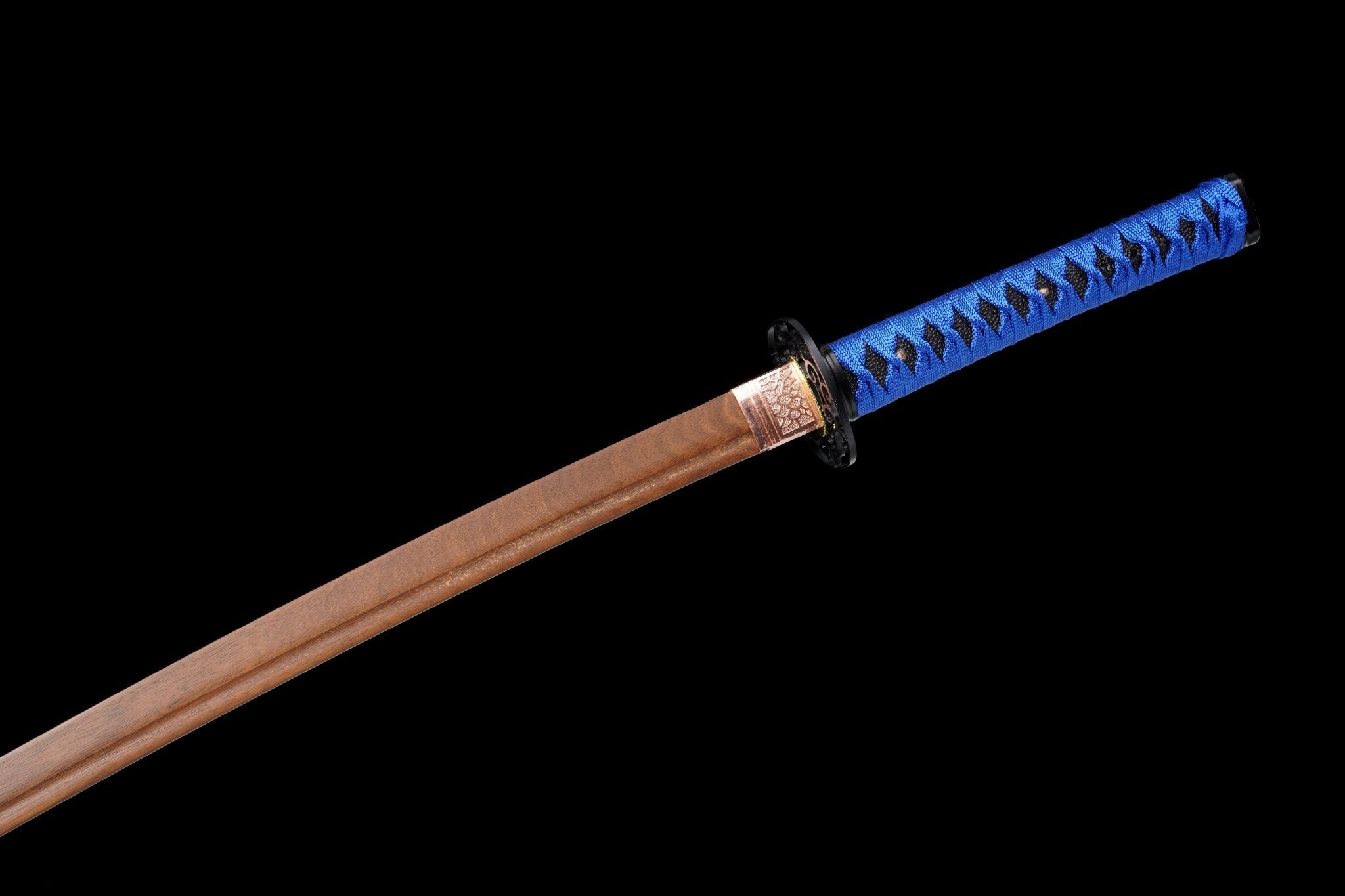Wooden Katana Azure Flowing Blue Saya 蒼流 | KatanaSwordArt Wooden Katana For Sale 2025