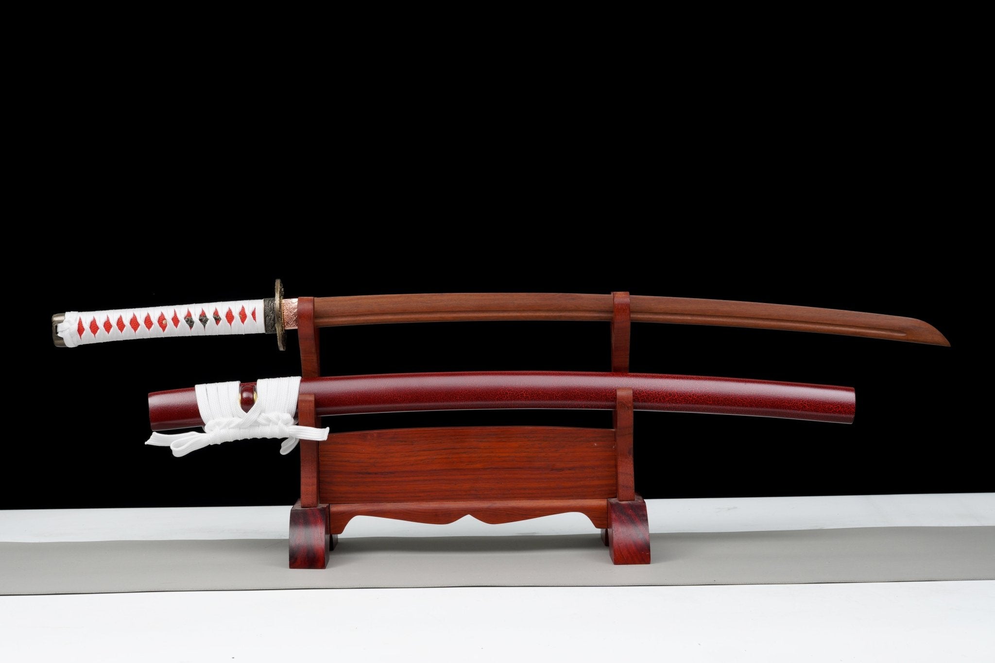 Wooden Katana Crimson Spirit Red Saya 朱靈 | KatanaSwordArt Wooden Katana For Sale 2025
