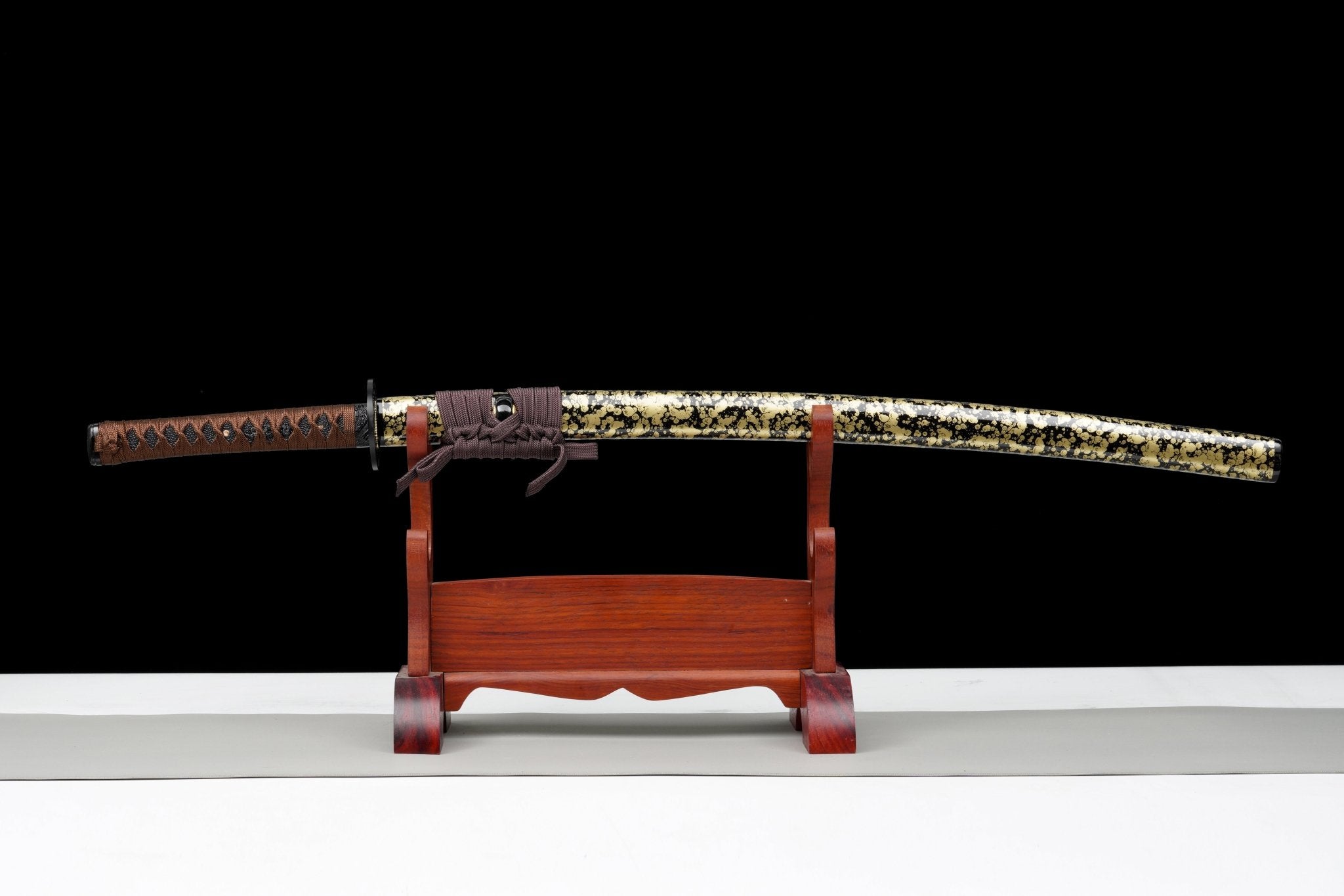 Wooden Katana Ember Leaf Gold Flecked Saya 燼葉 | KatanaSwordArt Wooden Katana For Sale 2025