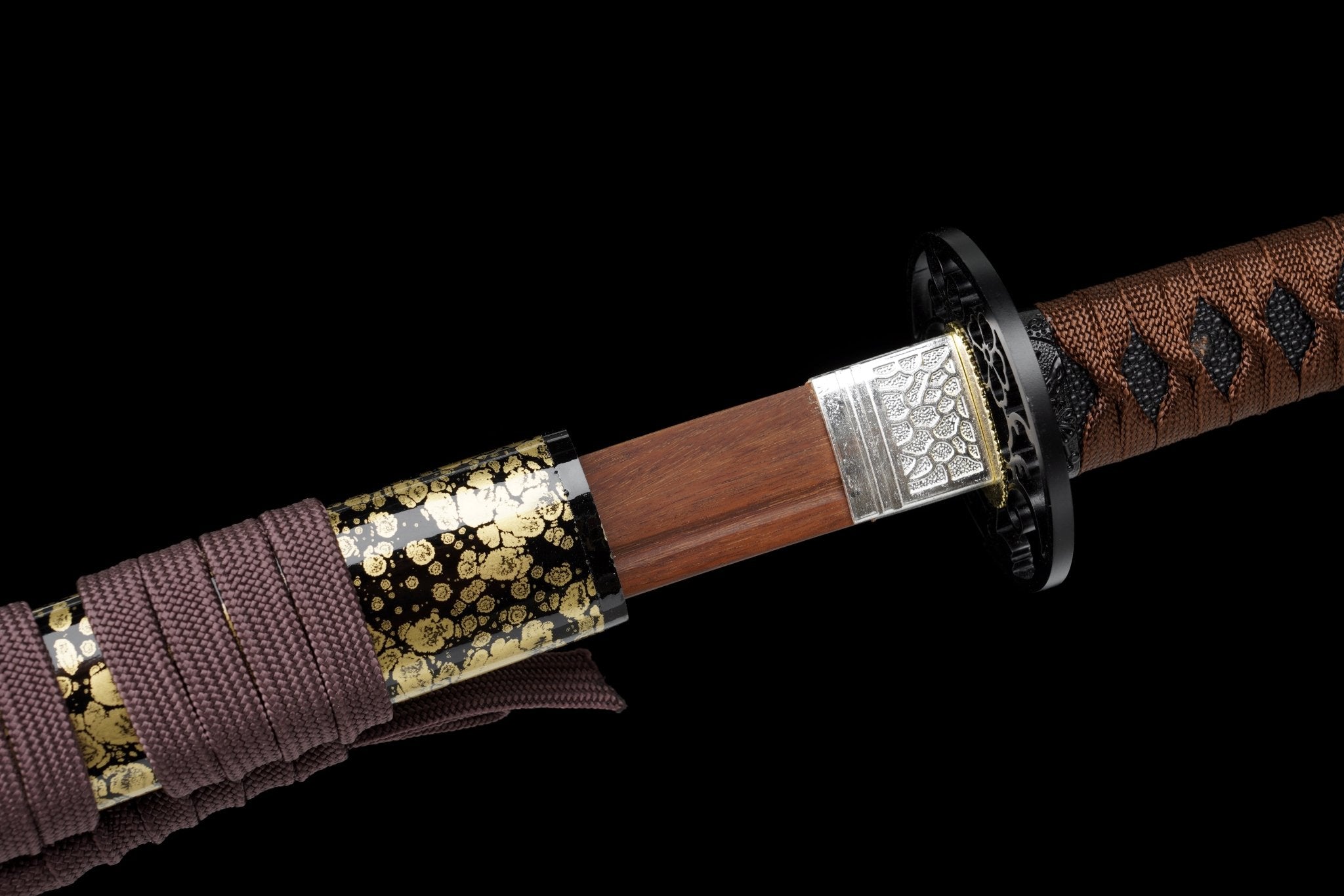 Wooden Katana Ember Leaf Gold Flecked Saya 燼葉 | KatanaSwordArt Wooden Katana For Sale 2025