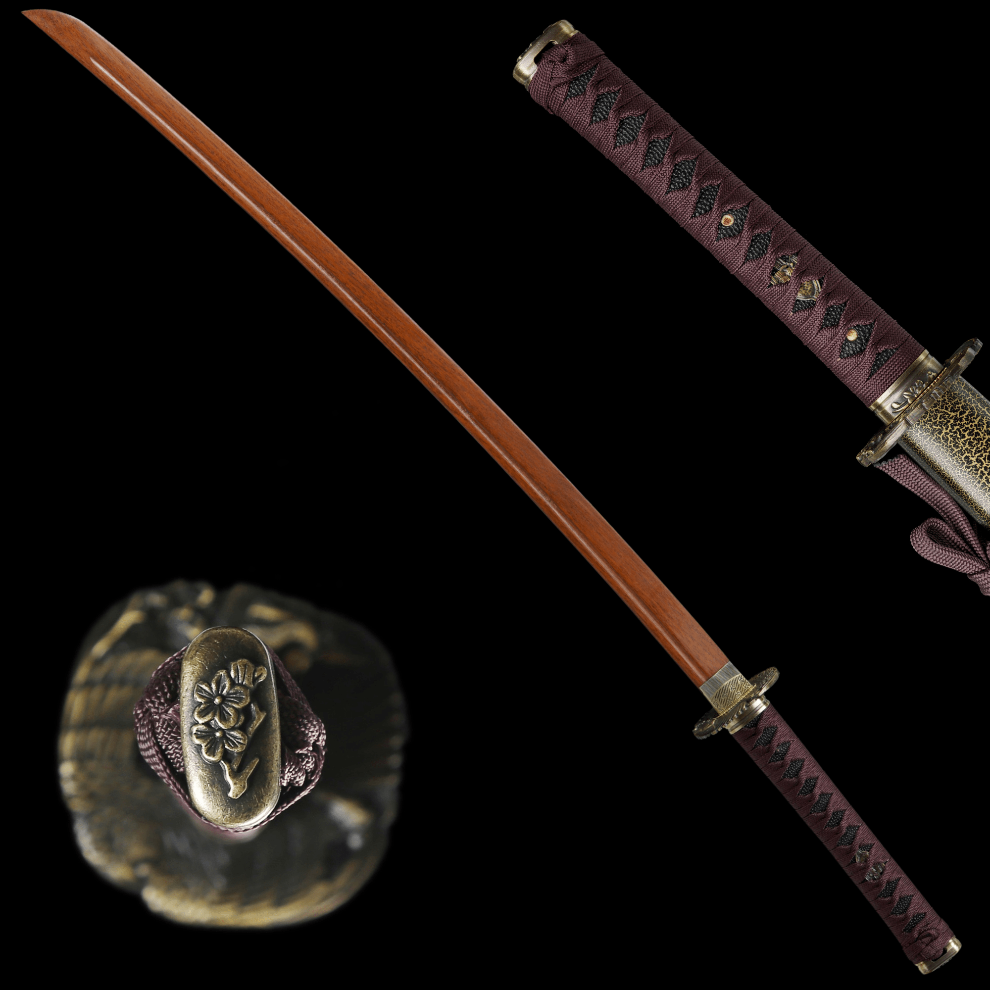 Wooden Katana Hawksoul Crackle Saya 鷹魂 | KatanaSwordArt Wooden Katana For Sale 2025