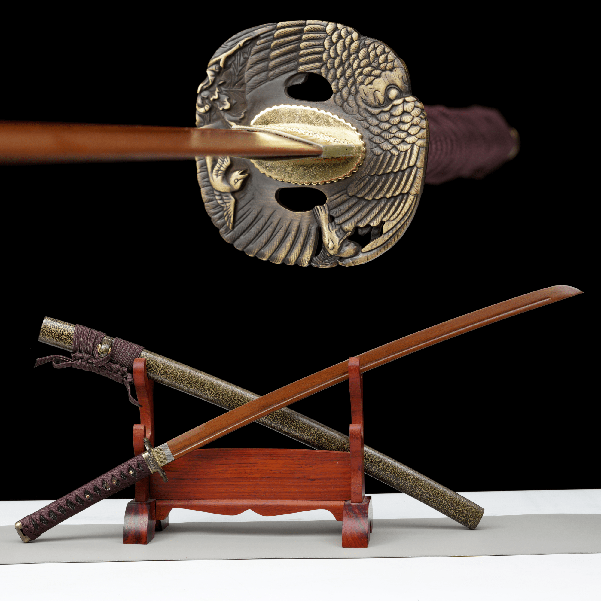 Wooden Katana Hawksoul Crackle Saya 鷹魂 | KatanaSwordArt Wooden Katana For Sale 2025